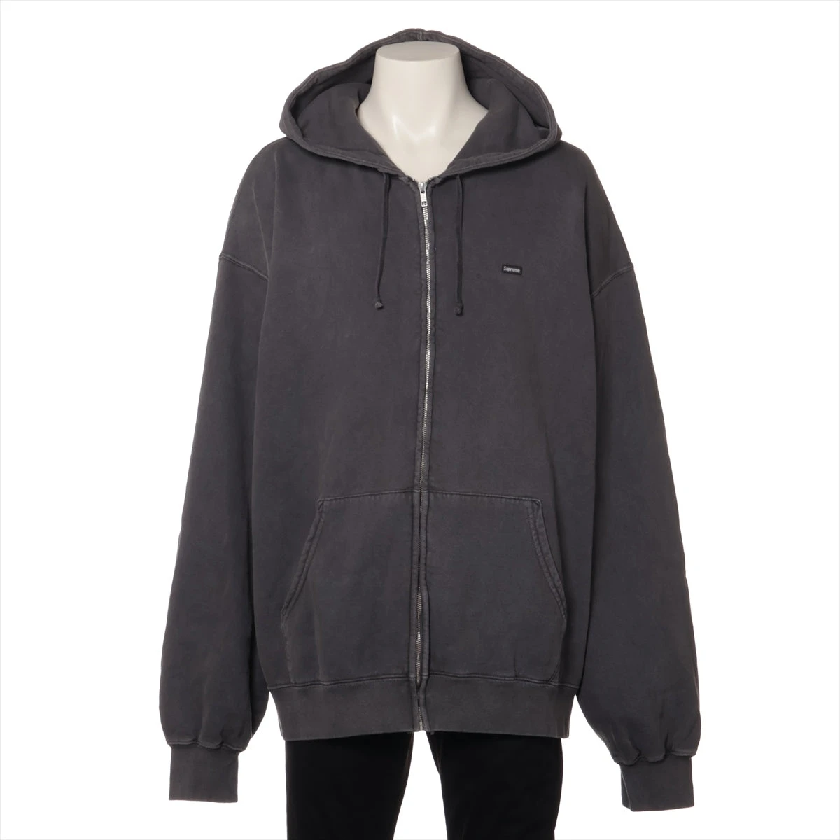 あ*の様 Overdyed Small Box Zip Up Hooded Sw Overdyed Small Box Zip Up Hooded Sweatshirt – Supreme