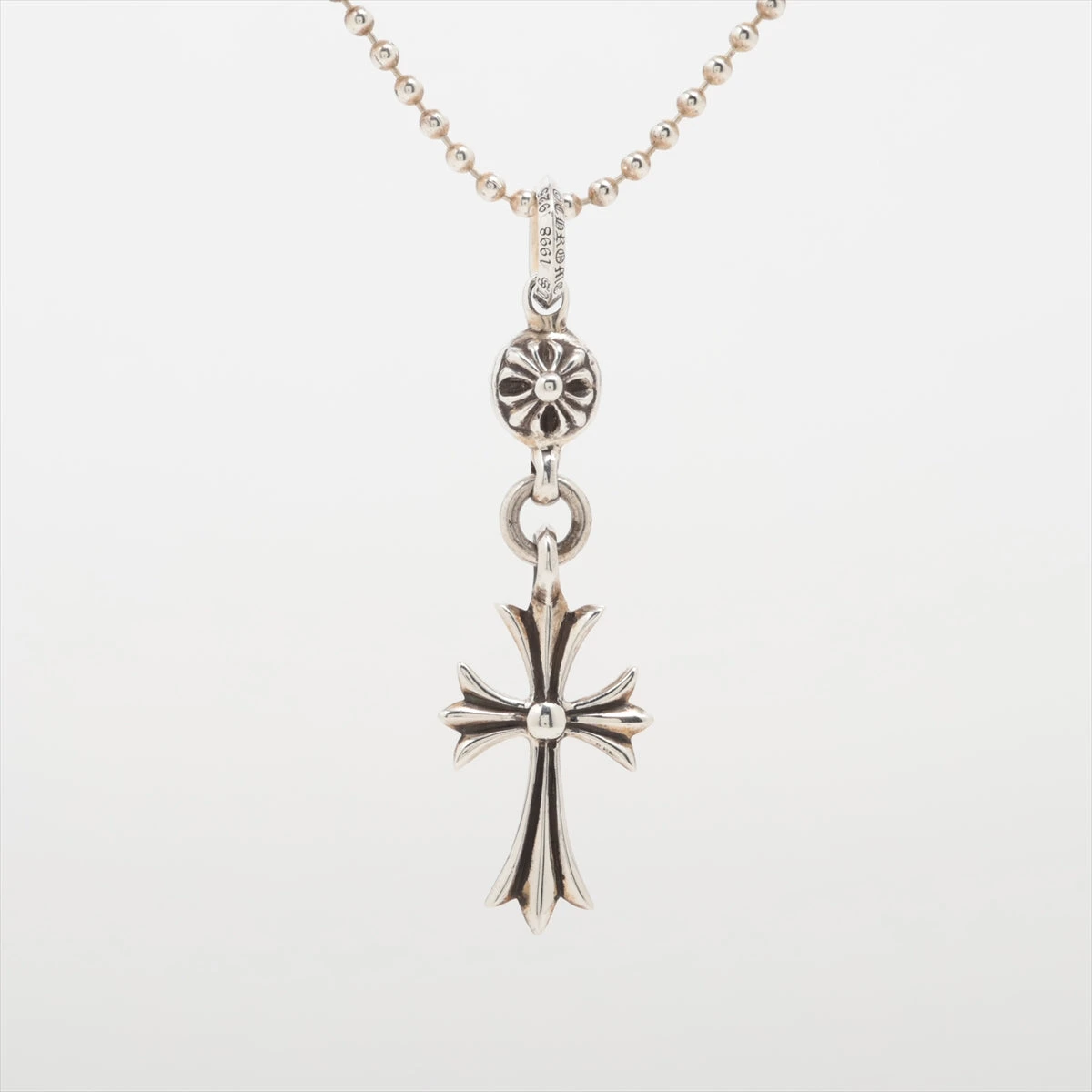 クロムハーツ 1ボールタイニーCHクロス ネックレス 925 11.2g