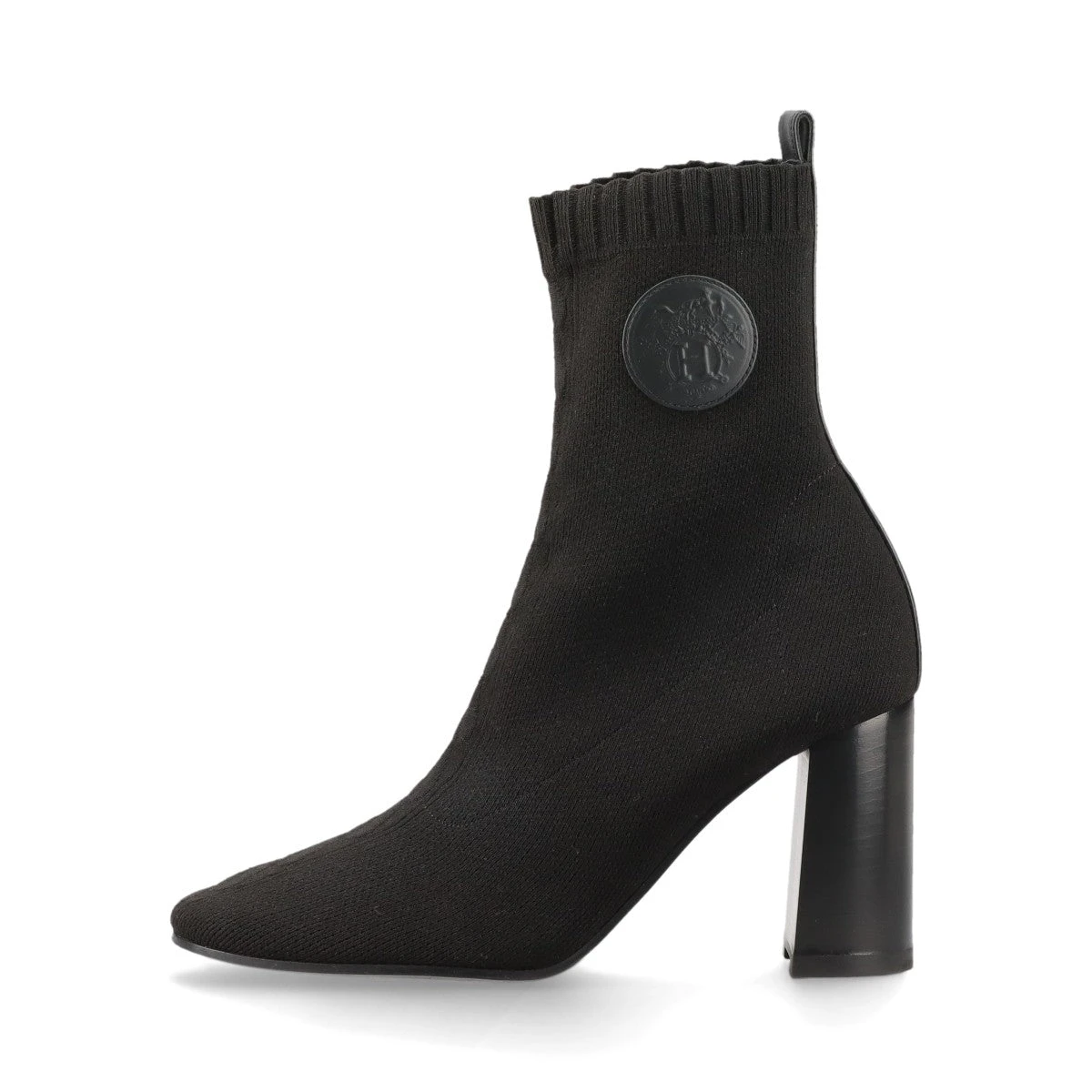 即発送☆今月出品終了☆エルメス　HERMES ニット　ショートブーツ エルメス ニット×レザー ショートブーツ 37.5 レディース