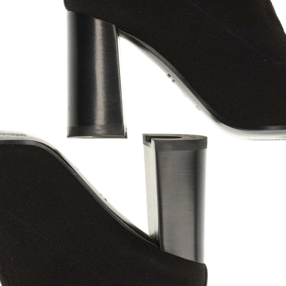 エルメス ニット×レザー ショートブーツ 37.5 レディース ブラック 箱