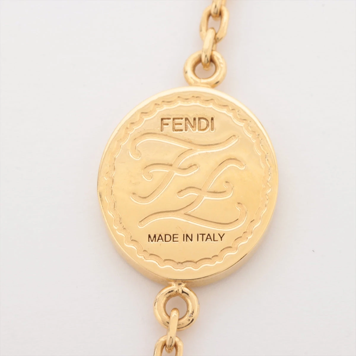 フェンディ カーリグラフィ ネックレス GP ゴールド A3272103｜中古 