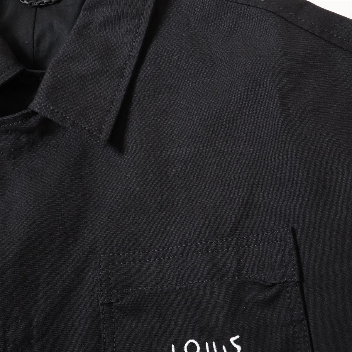 ヴィトン 22AW コットン ジャケット 52 メンズ ブラック LV
