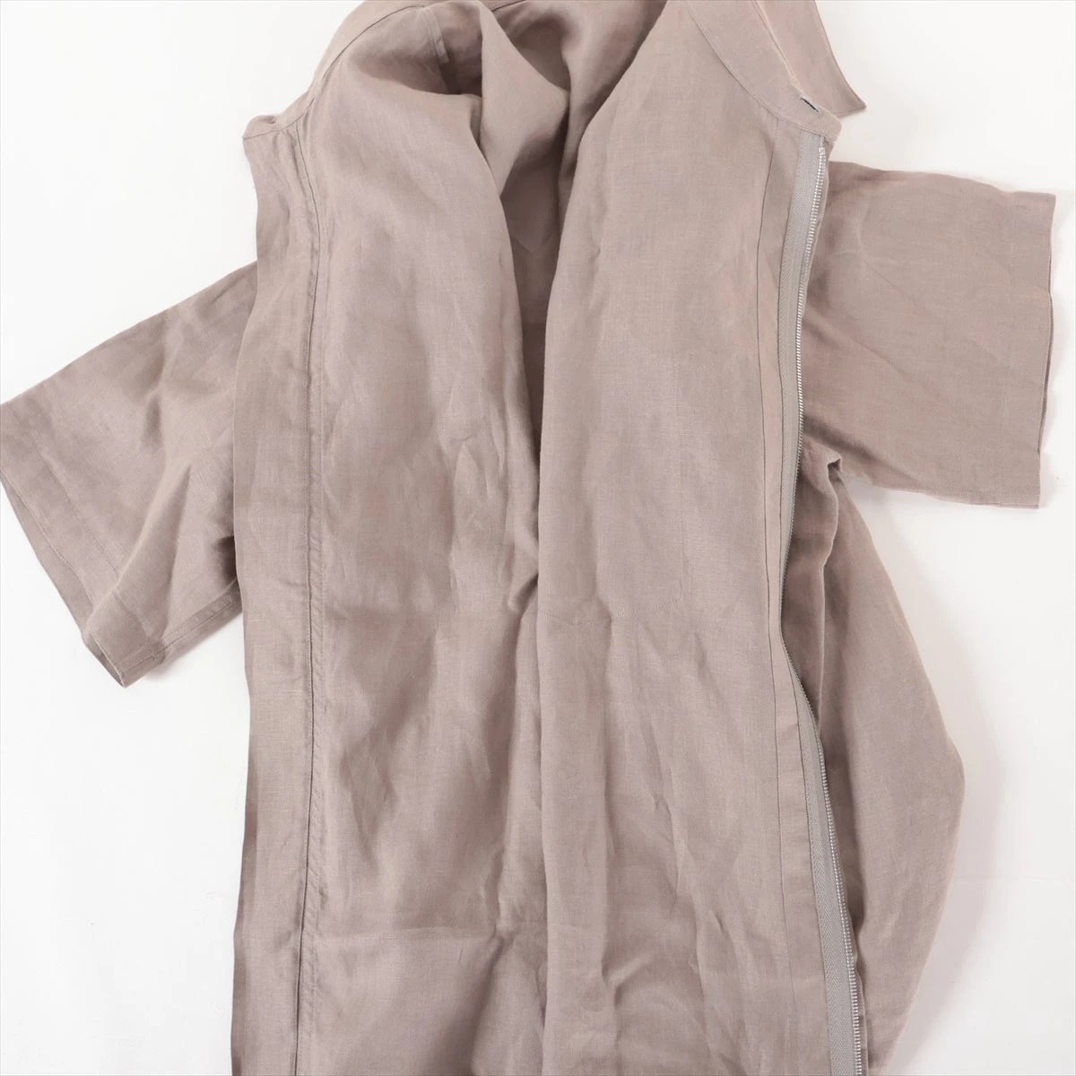 エルメス リネン シャツ 42 メンズ グレー 61-5623 HX056205｜中古