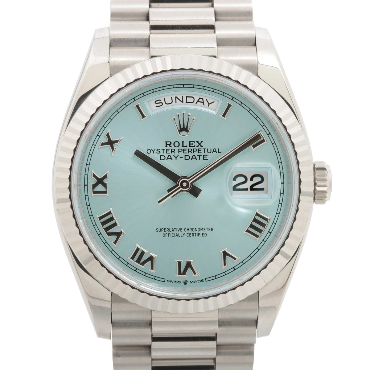 ロレックス ROLEX デイデイト36 128236 Pt メンズ 腕時計