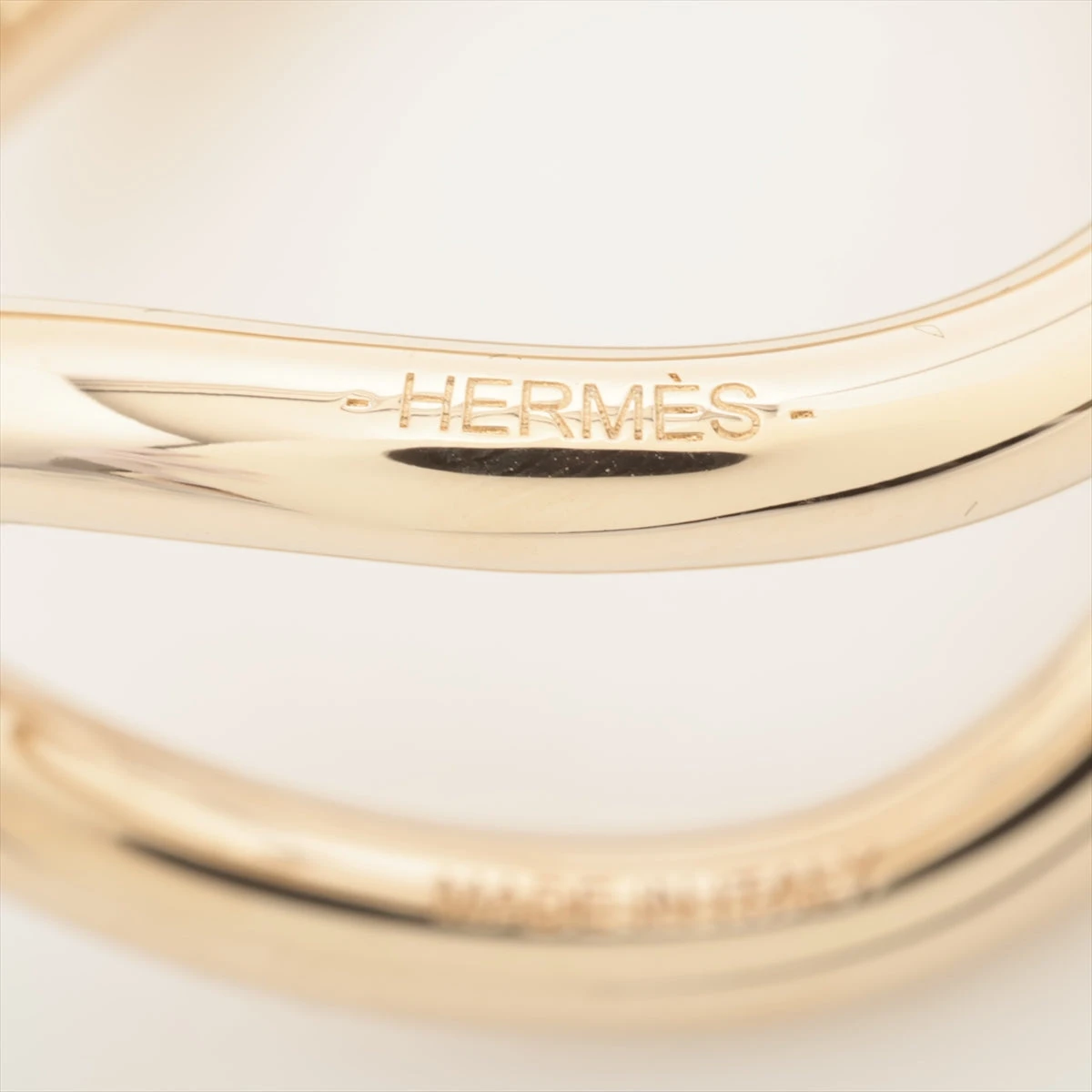 エルメス　モールドゥ　スカーフリング　ゴールド　レア⭐︎ HERMES(エルメス) スカーフリング モールドゥ ゴールド - メルカリ
