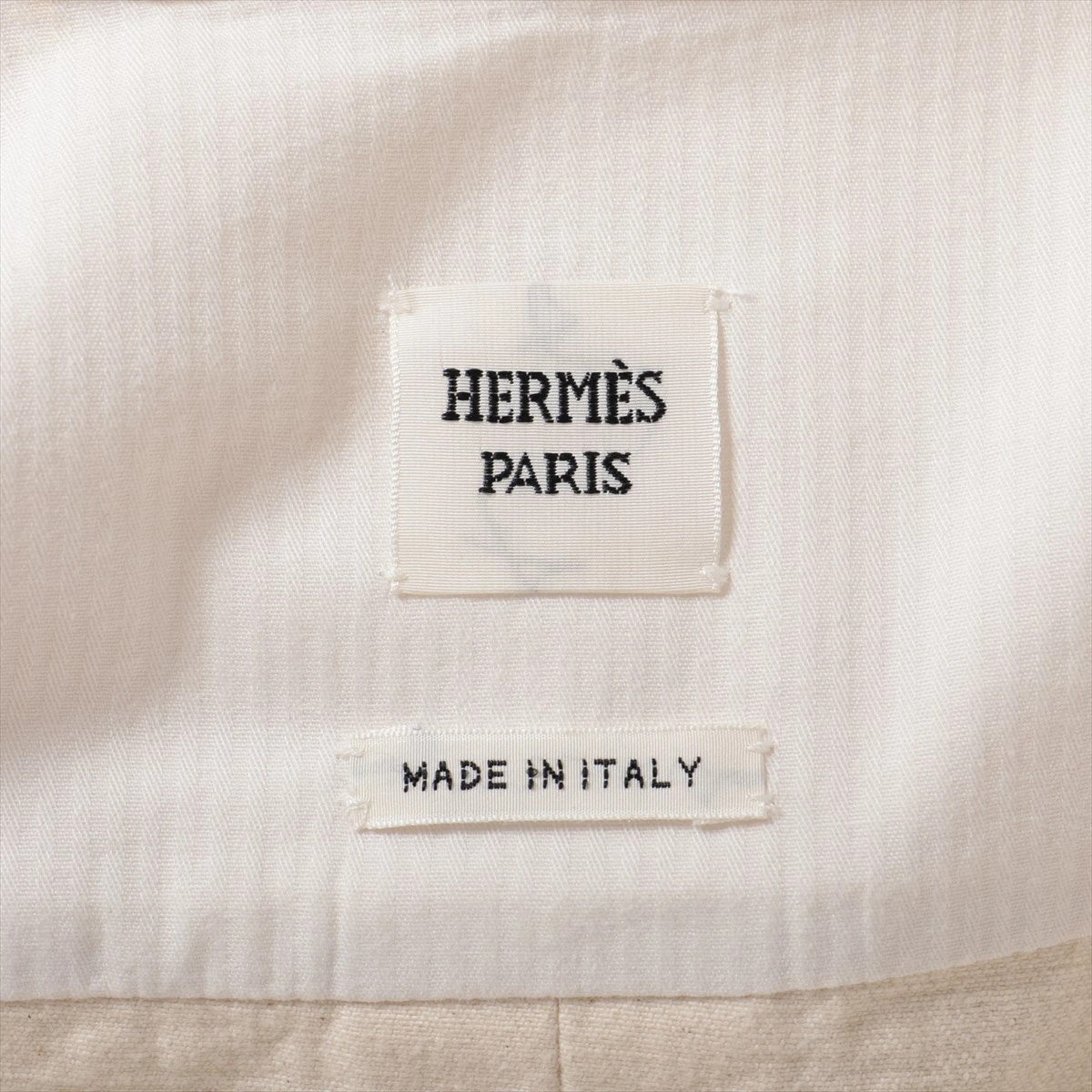 未使用に近い 近年 エルメス デニムジャケット 38 セリエボタン リボン 未使用に近い 近年 エルメス デニムジャケット 38 セリエボタン