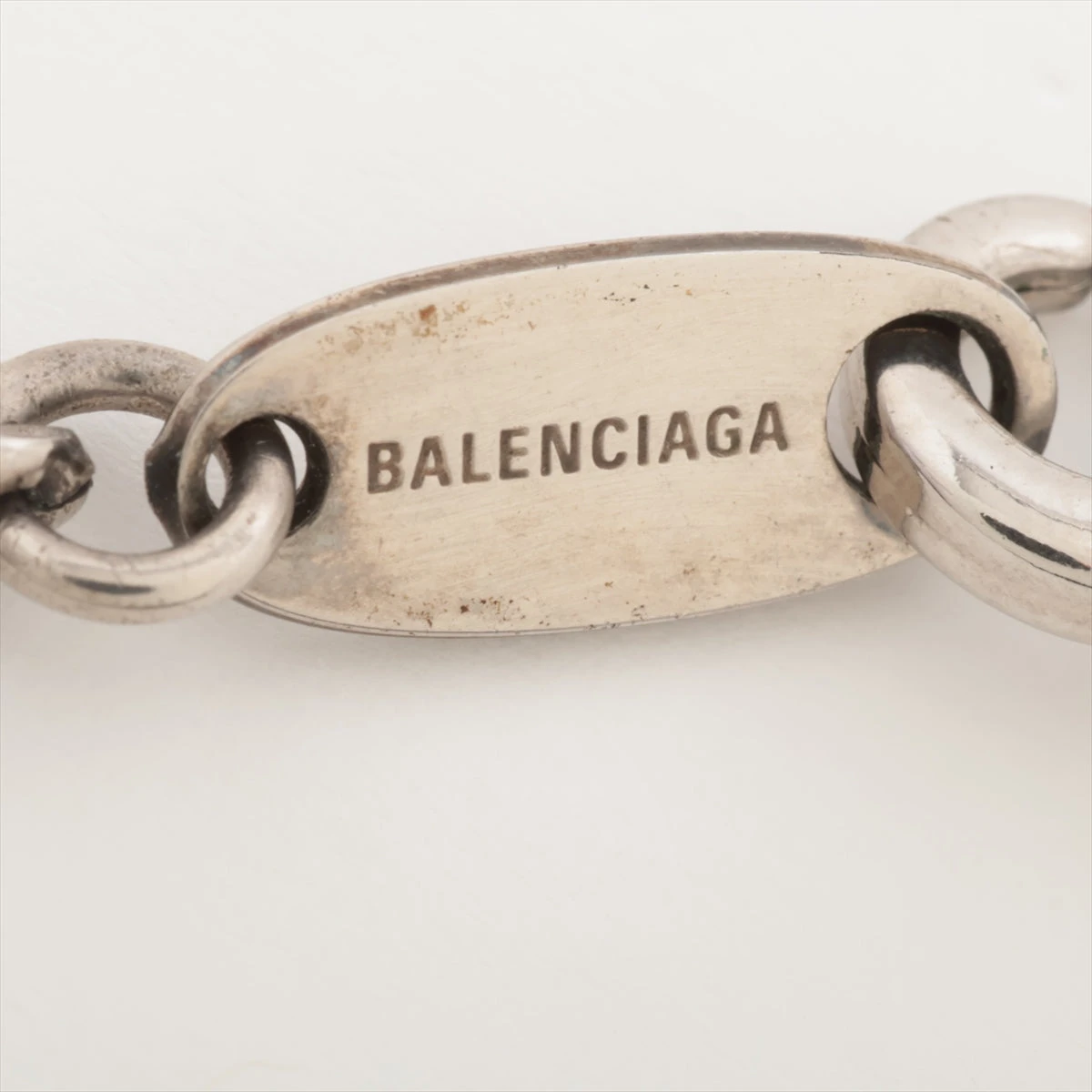 バレンシアガ ロゴ シルバー ネックレス BALENCIAGA】チェーン ネックレス ロゴ シルバー メンズ