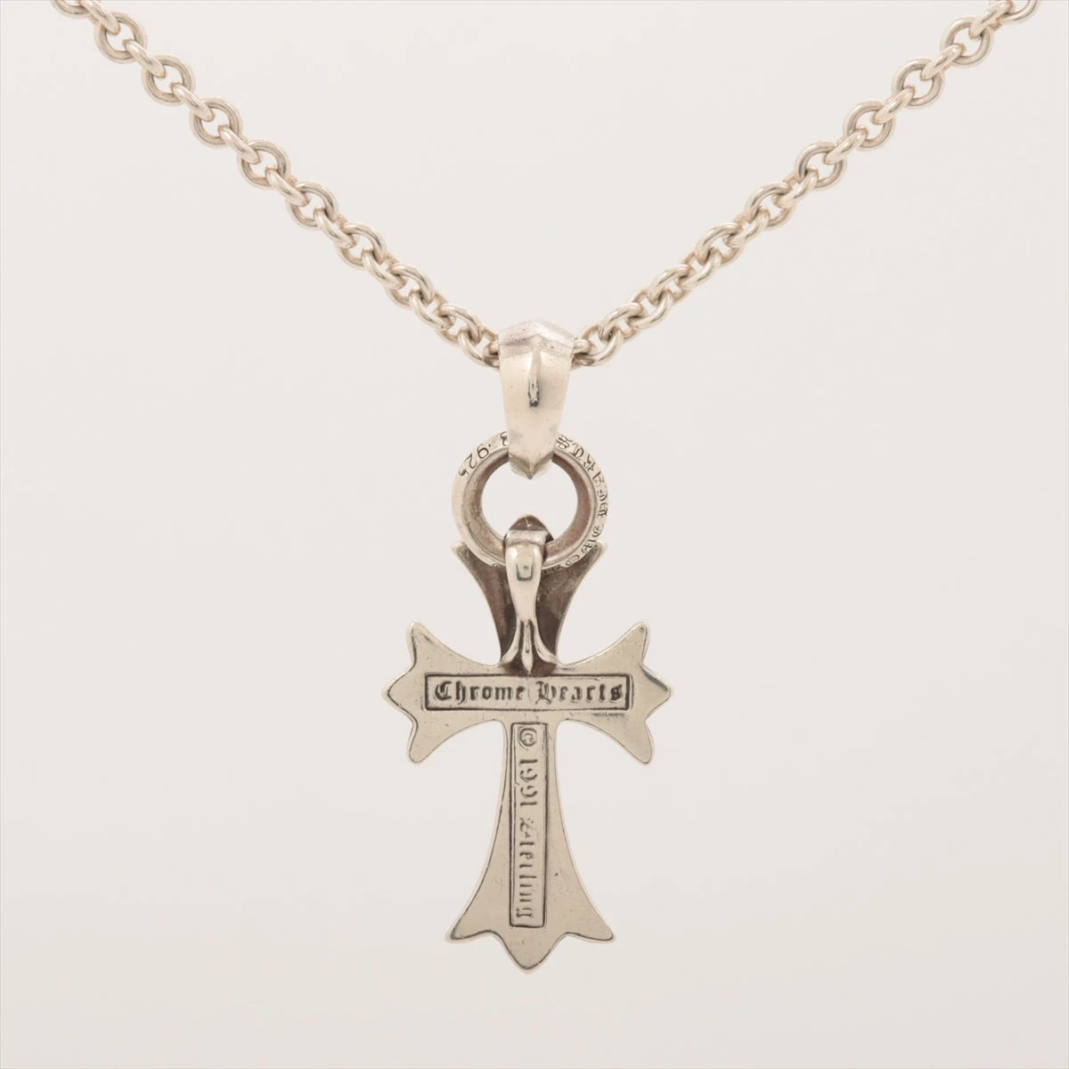 クロムハーツ スモールCHクロス Wベイル ネックレス 925 43.2g NE 