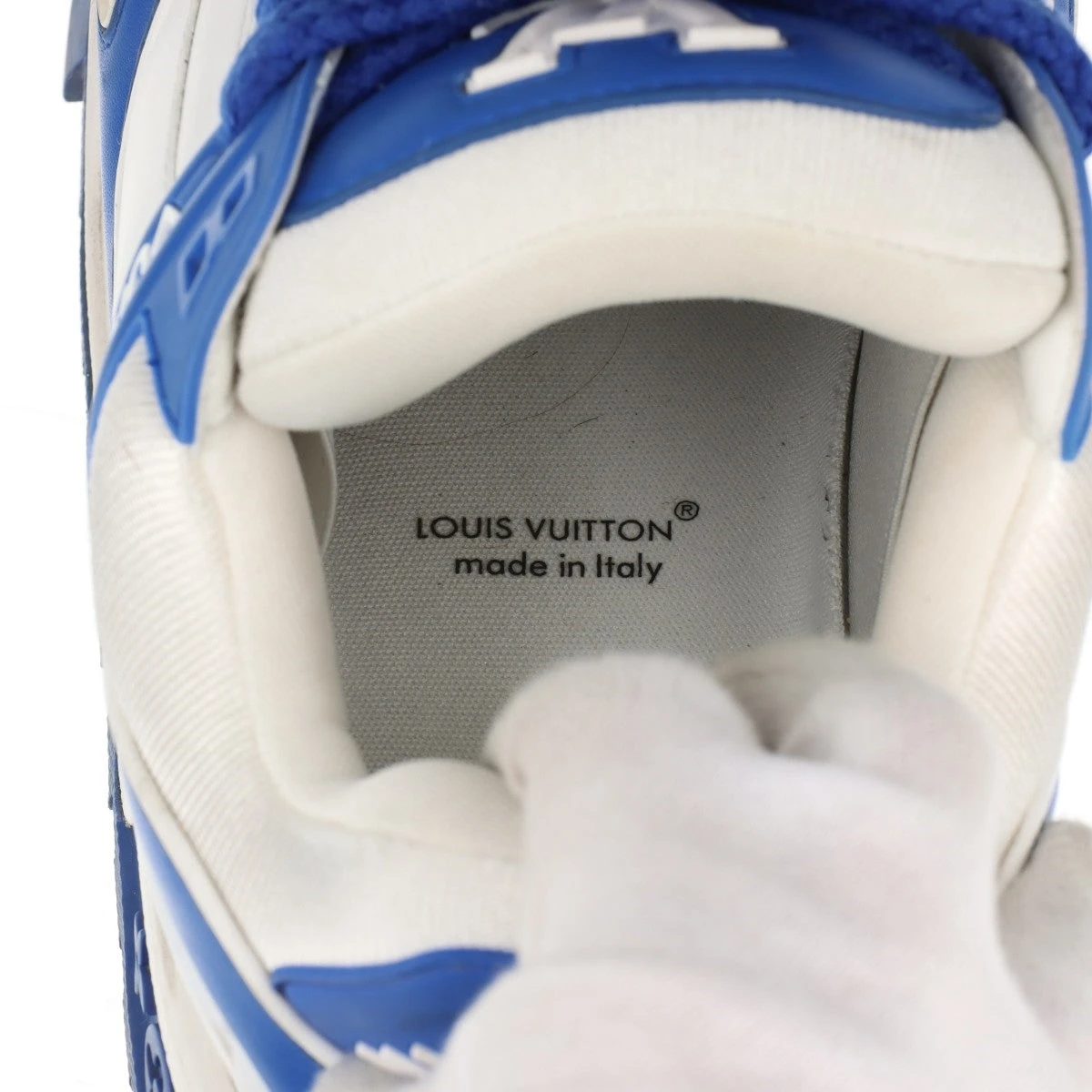 【新品未使用未開封】LV トレイナー スニーカー⭐︎サイズ8⭐︎26.5 ヴィトン LVトレイナーマキシライン レザー×ファブリック