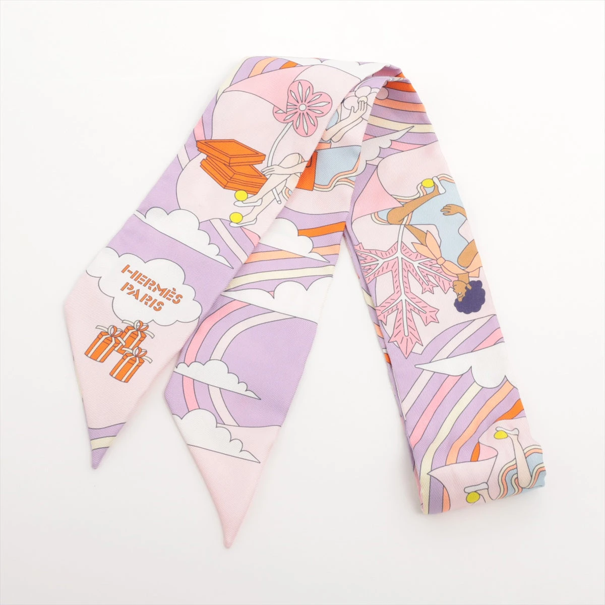 エルメス ツイリー CARRES VOLANTS 空飛ぶカレ スカーフ シルク 