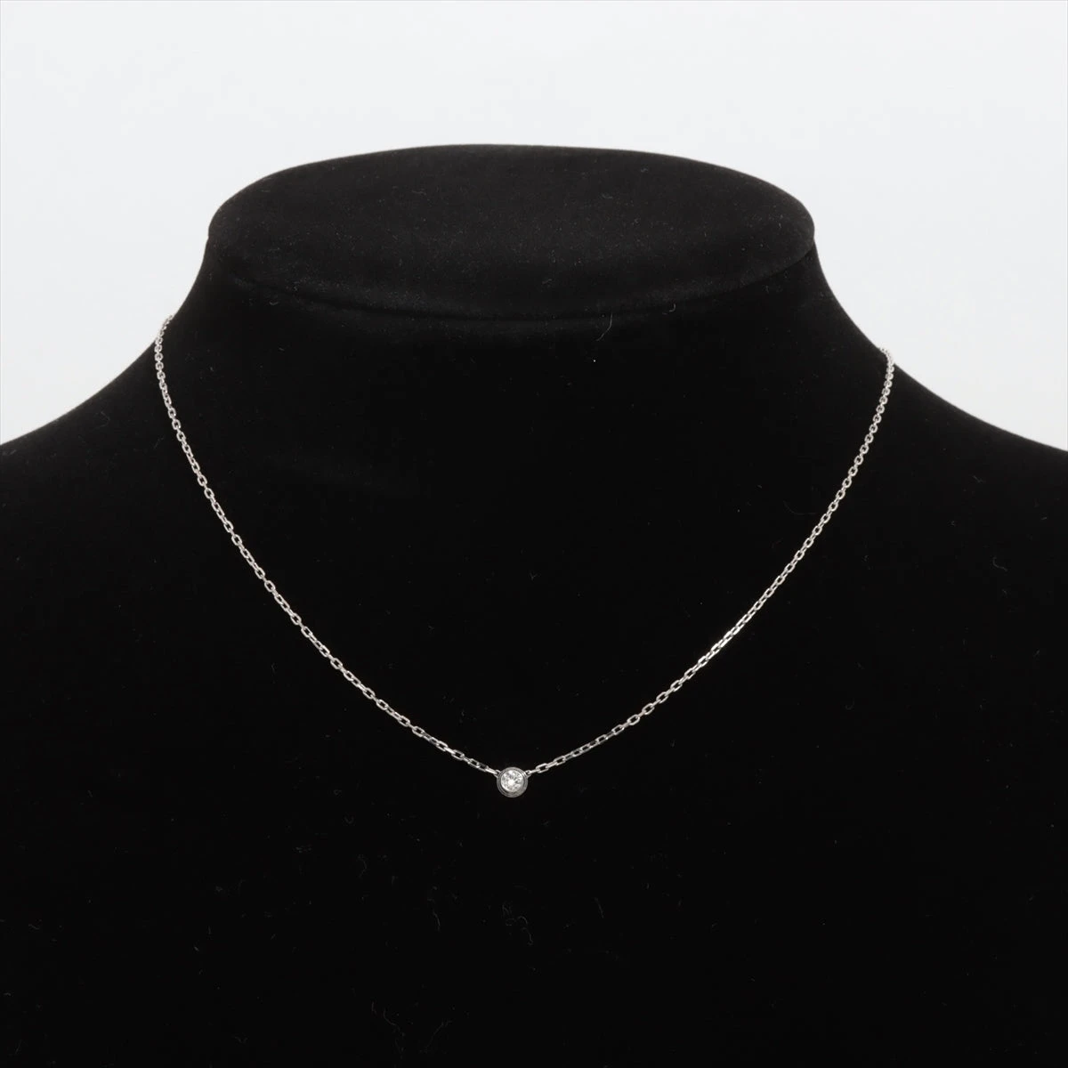 カルティエ ダムール SM ダイヤ ネックレス 750(WG) 3.0g B7215900