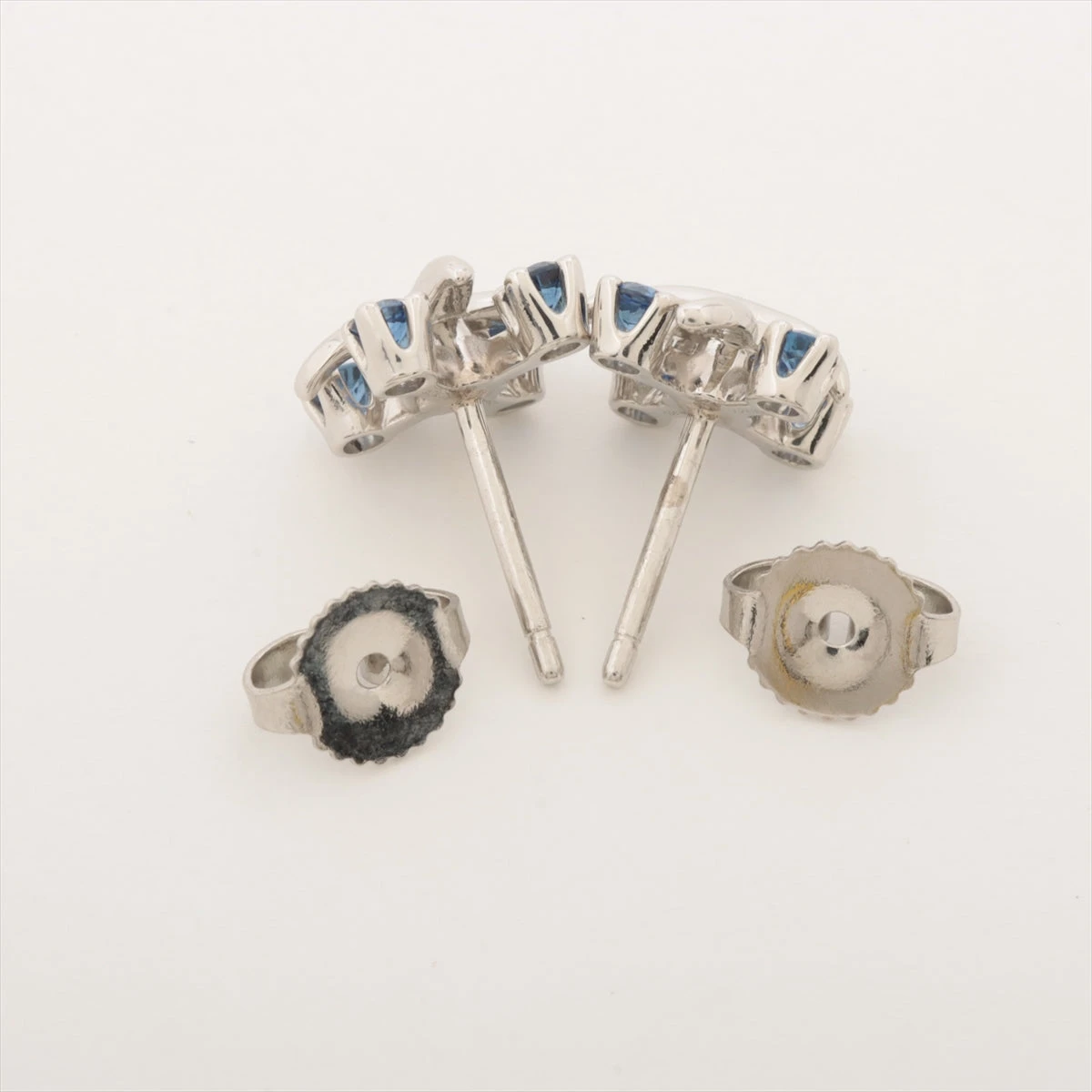 ティファニー ジーン シュランバーゼー リン サファイア ピアス Pt950