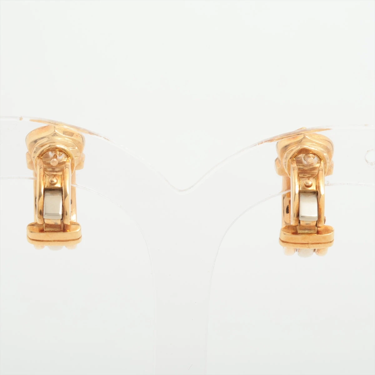 カルティエ 2C ダイヤ ピアス 750(YG×PG×WG) 8.3g VO014879｜中古 