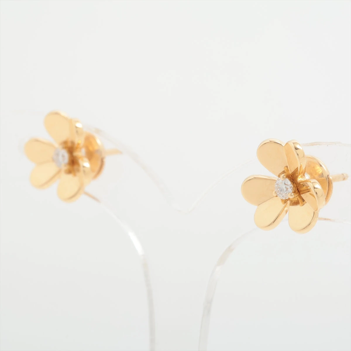ヴァンクリーフ&アーペル フリヴォル ミニ ダイヤ ピアス 750(YG