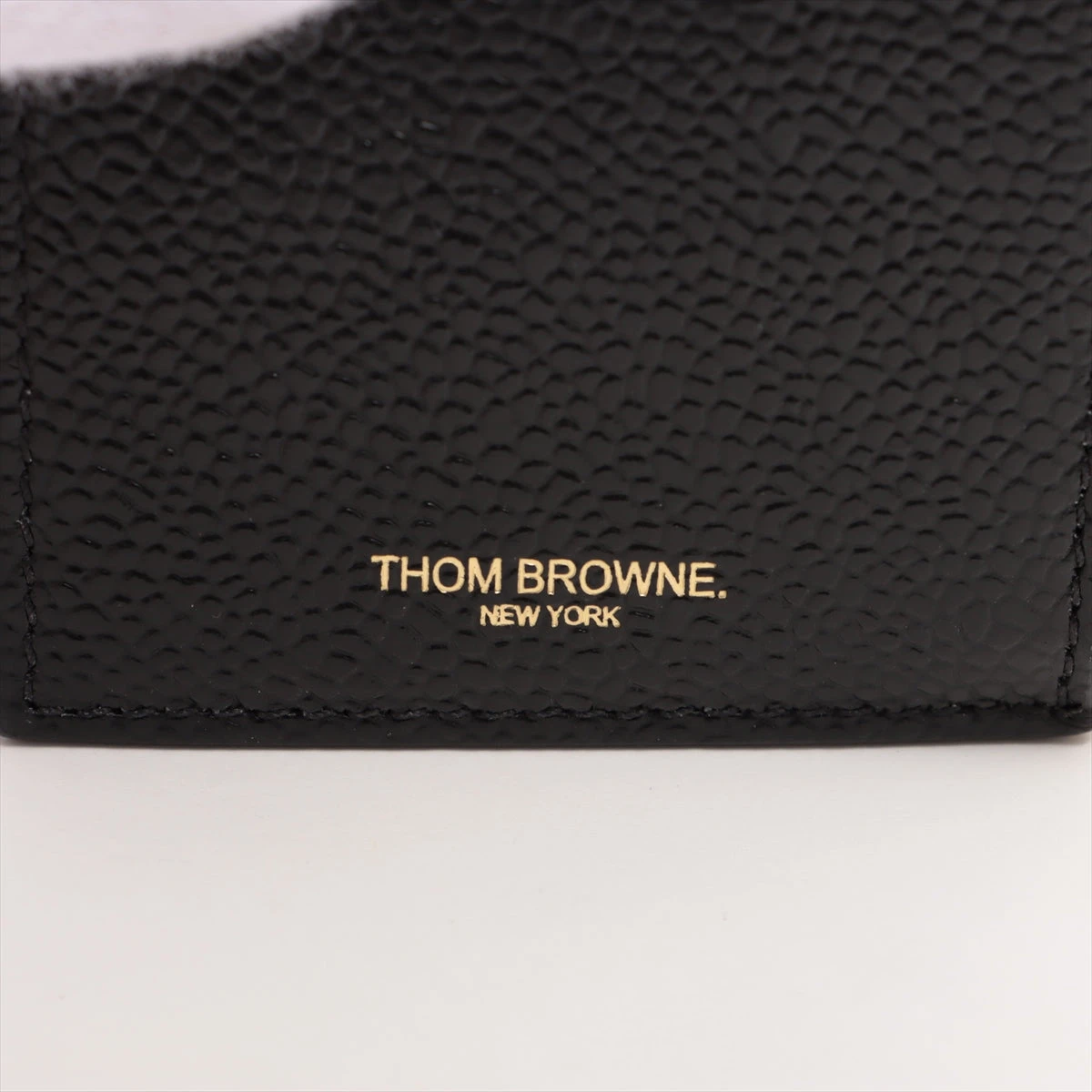 【美品】トムブラウンコインケース　ブラック　ゴールド金具　トリコロールストライプ 楽天市場】トムブラウン THOM BROWNE メンズ 小物 カードケース
