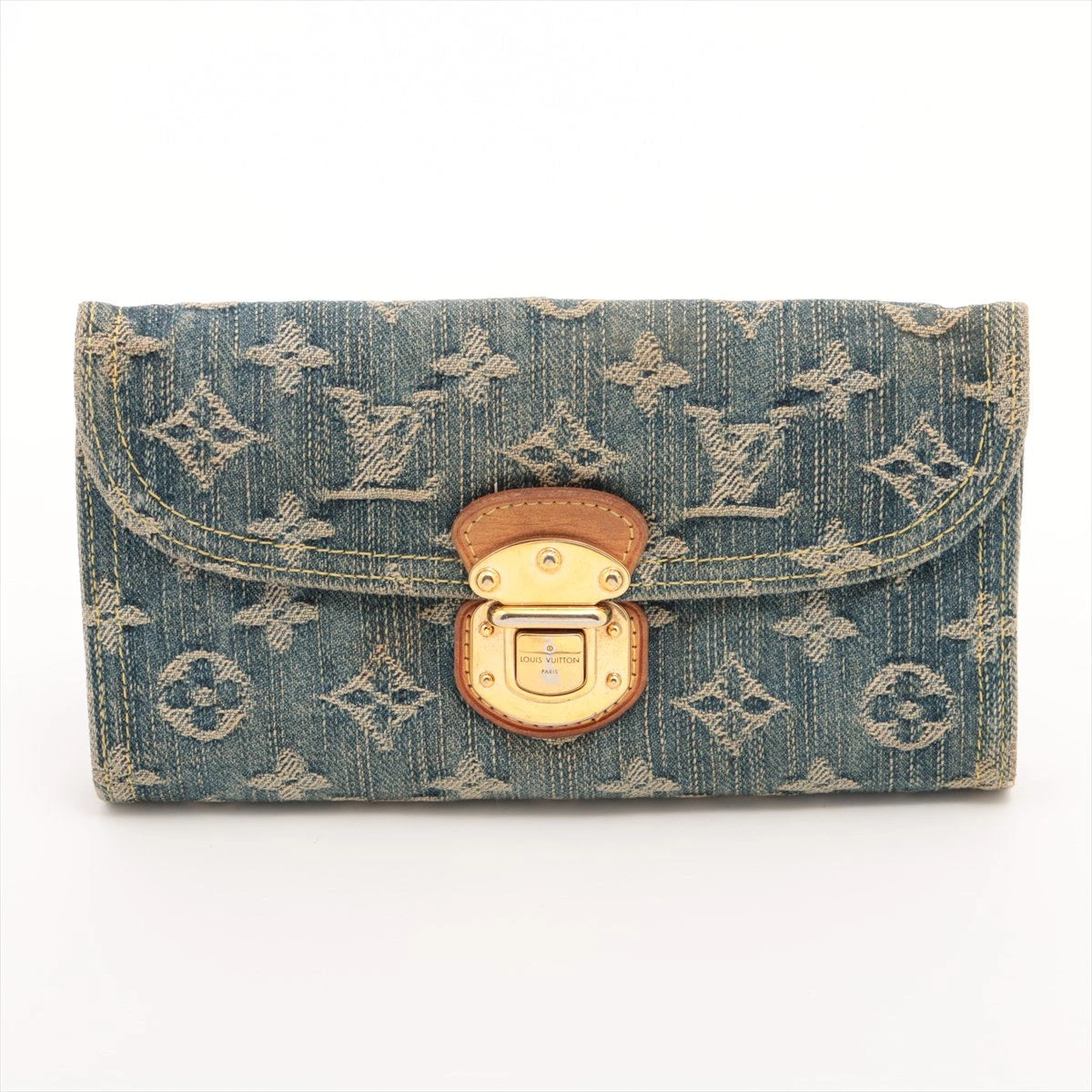 LOUIS VUITTON　ポルトフォイユ　アメリア　デニム　M95511 ヴィトン モノグラムデニム ポルトフォイユアメリア M95511
