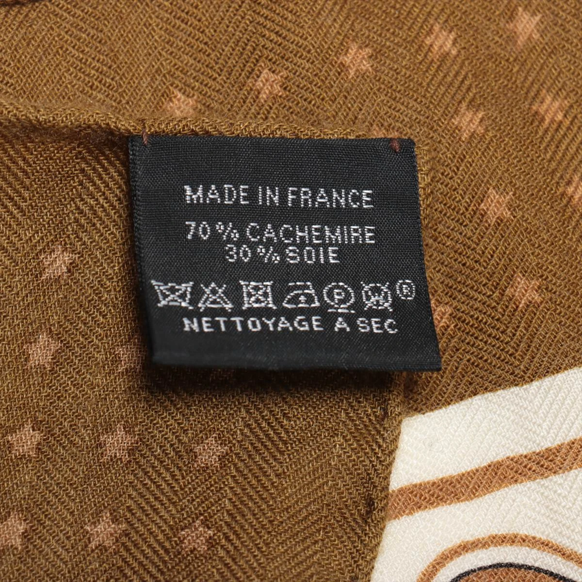 エルメス カレ140 Harnais de Cour Bandana ストール カシミヤ×シルク 