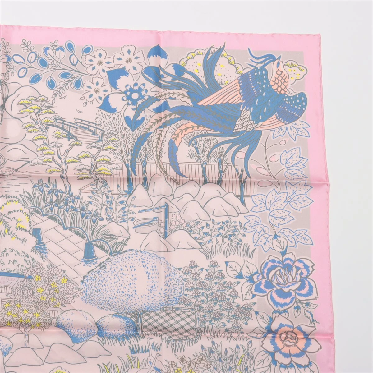 エルメス カレ90ダブルフェイス MILLE FEUILLES DE SOIE スカーフ