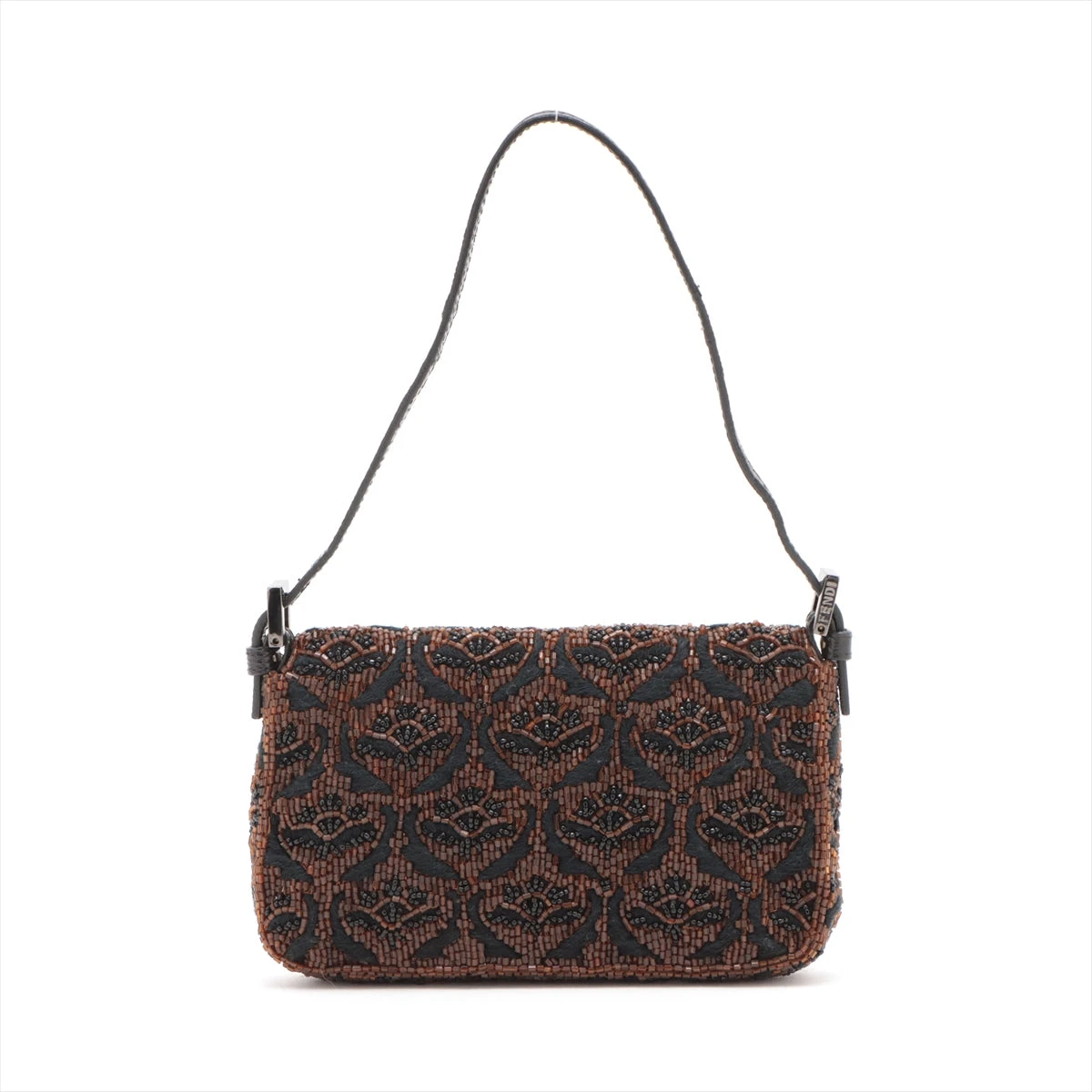 良品◎FENDI フェンディ マンマバケット ジャージー 黒 ブラック FENDI フェンディ マンマバケット FFロゴ ワンショルダーバッグ