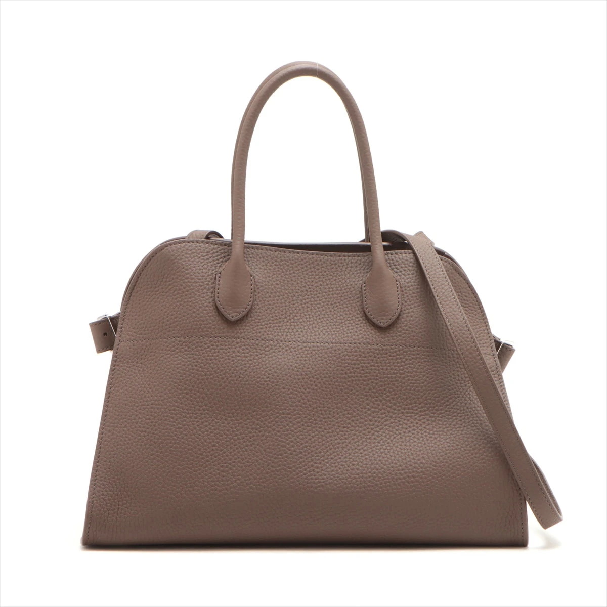 ザロウ マルゴー12 レザー ハンドバッグ ブラウン A3238180｜中古