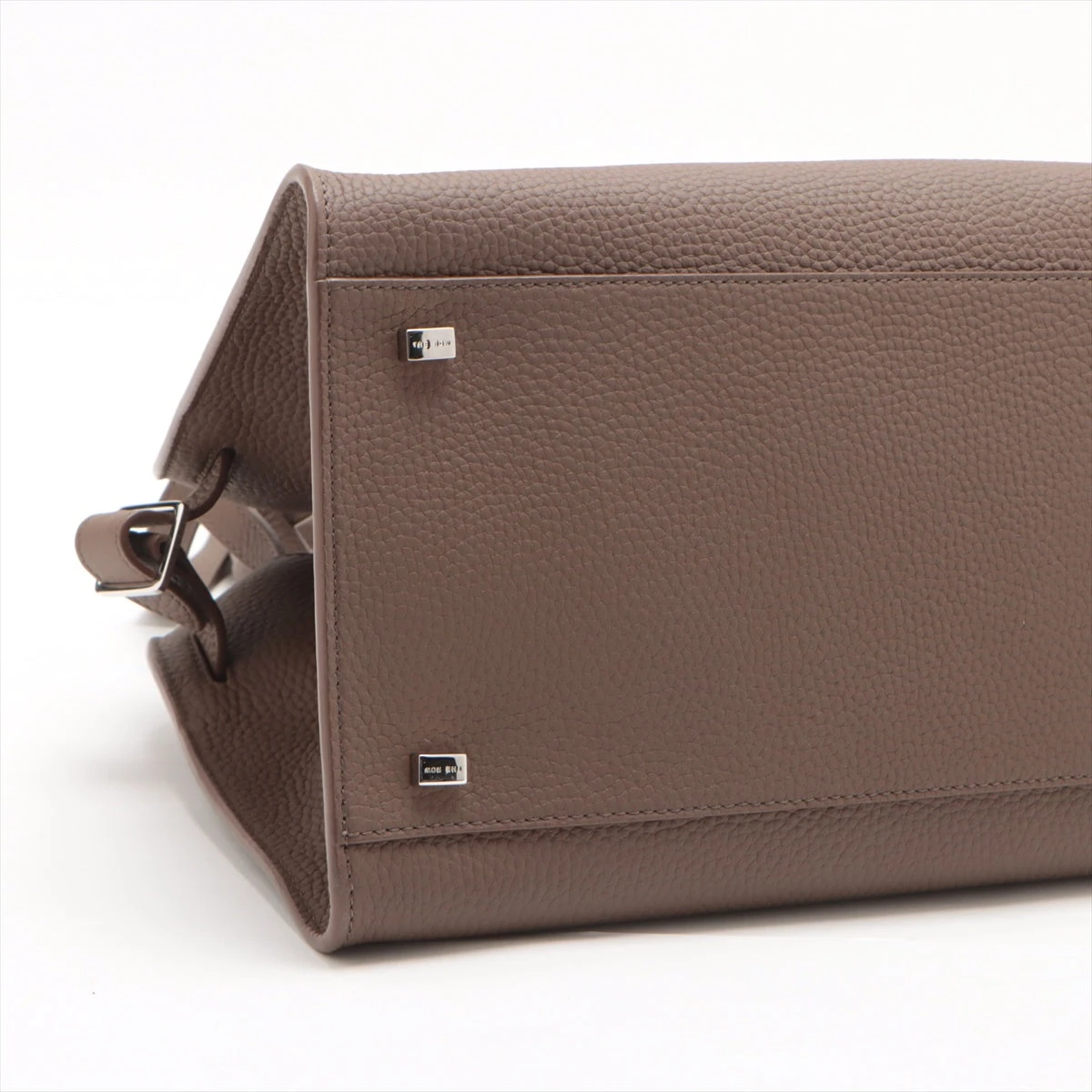 ザロウ マルゴー12 レザー ハンドバッグ ブラウン A3238180