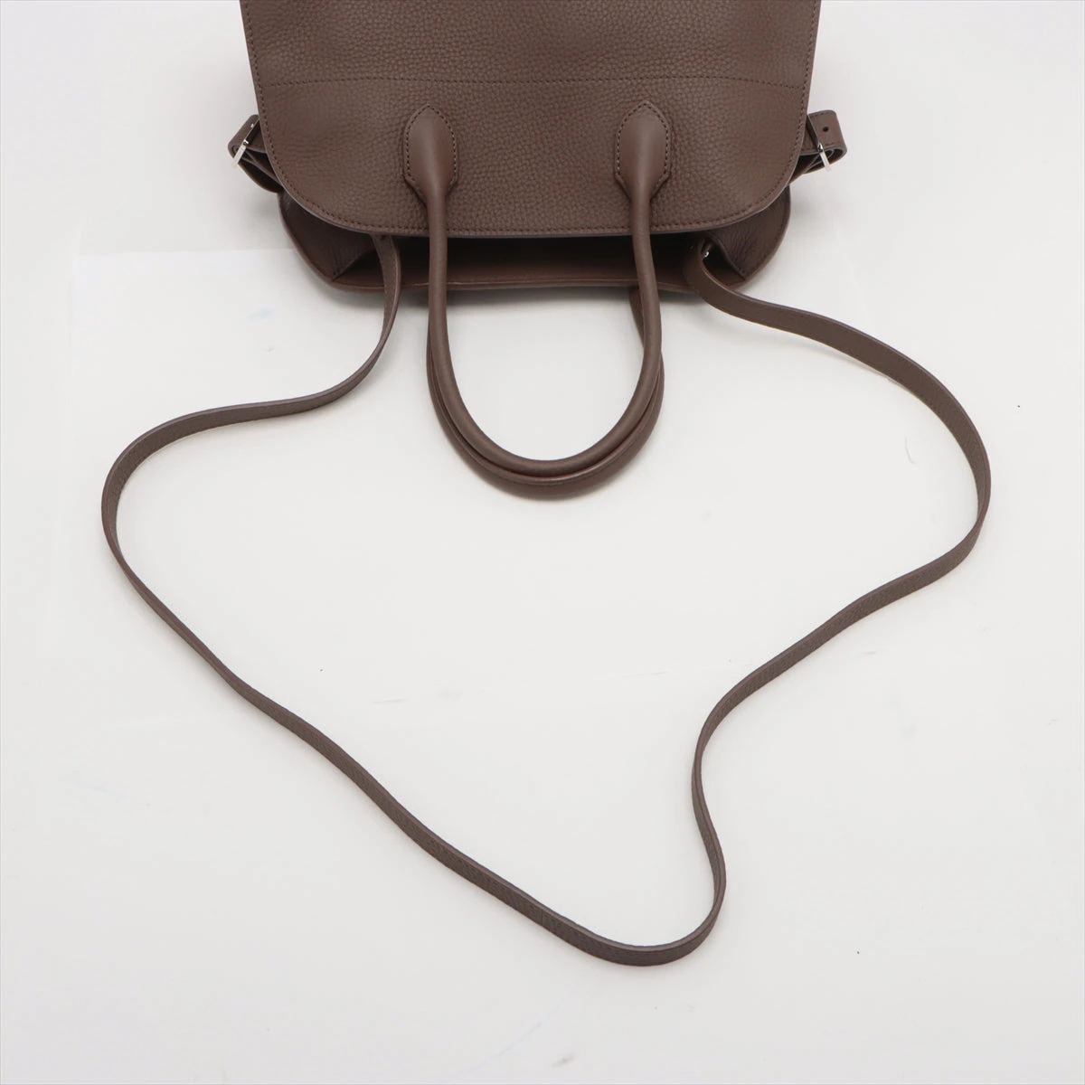 ザロウ マルゴー12 レザー ハンドバッグ ブラウン A3238180