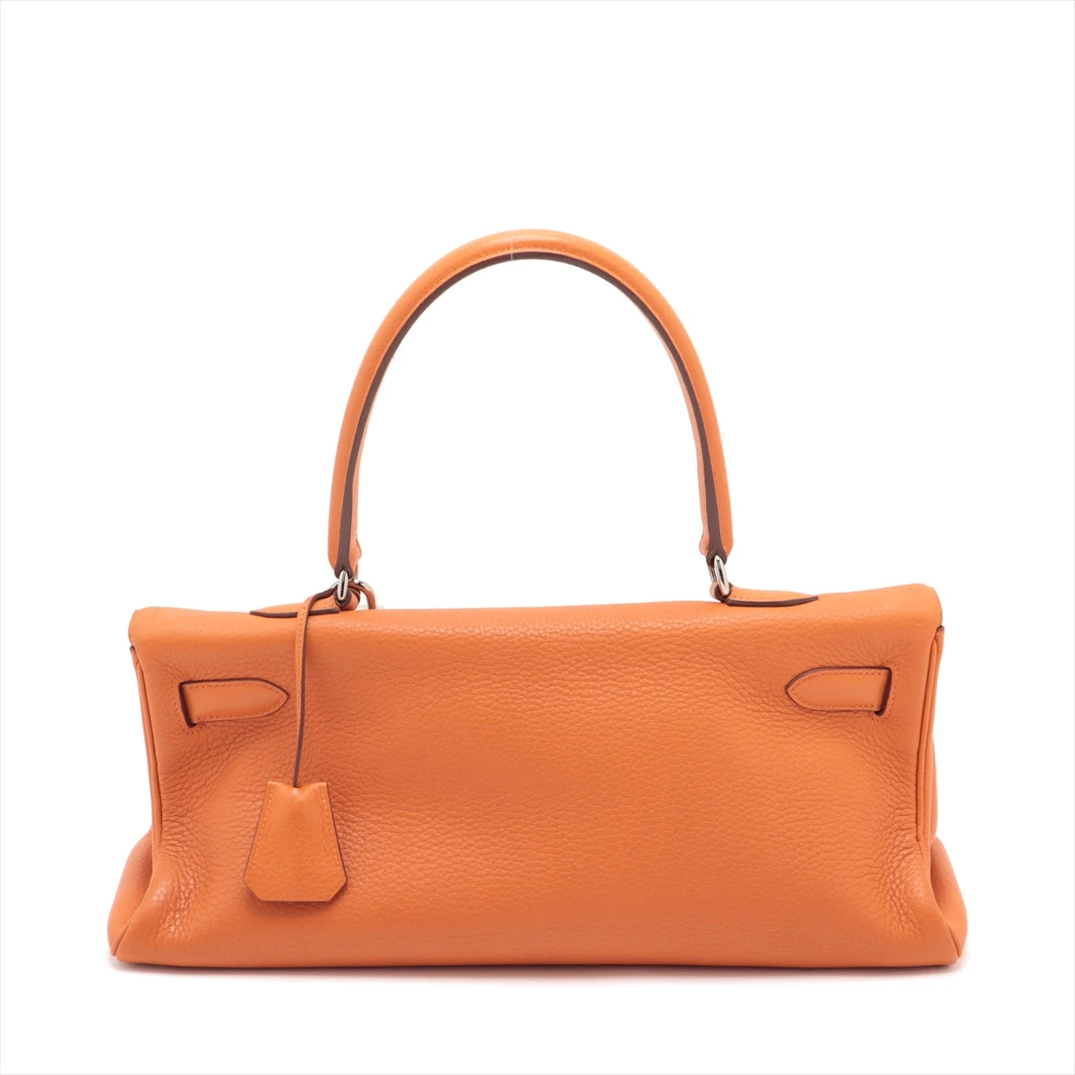 エルメス ショルダーケリー42 トリヨンクレマンス オレンジ シルバー