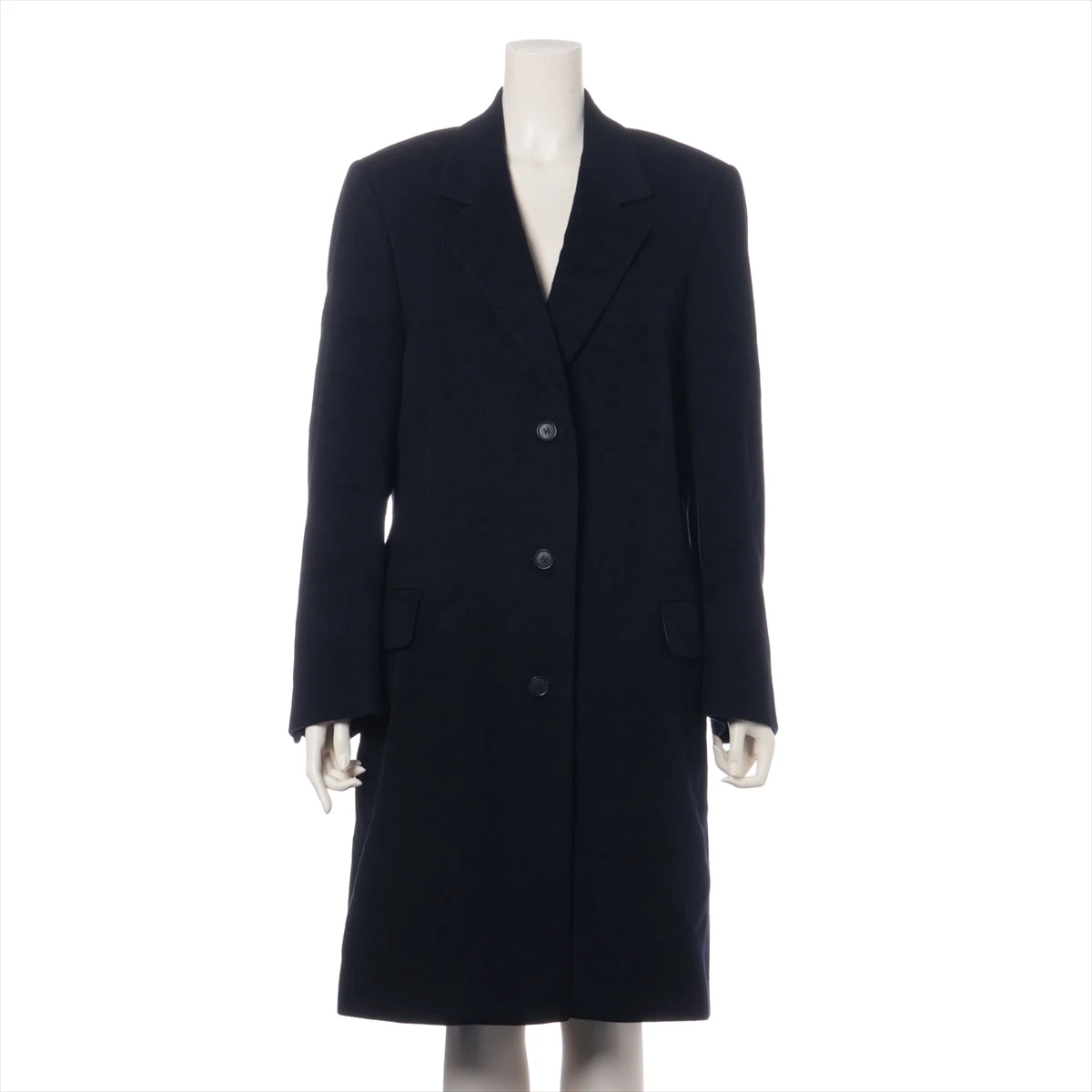 エルメス カシミヤ コート 38 レディース ブラック マルジェラ期