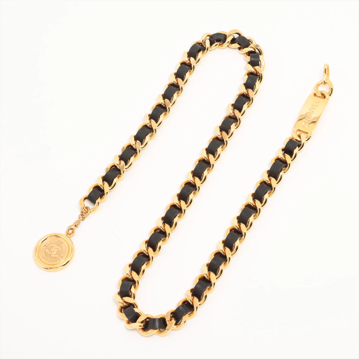 CHANEL 31 RUE CAMBON チェーンベルト GP×レザー