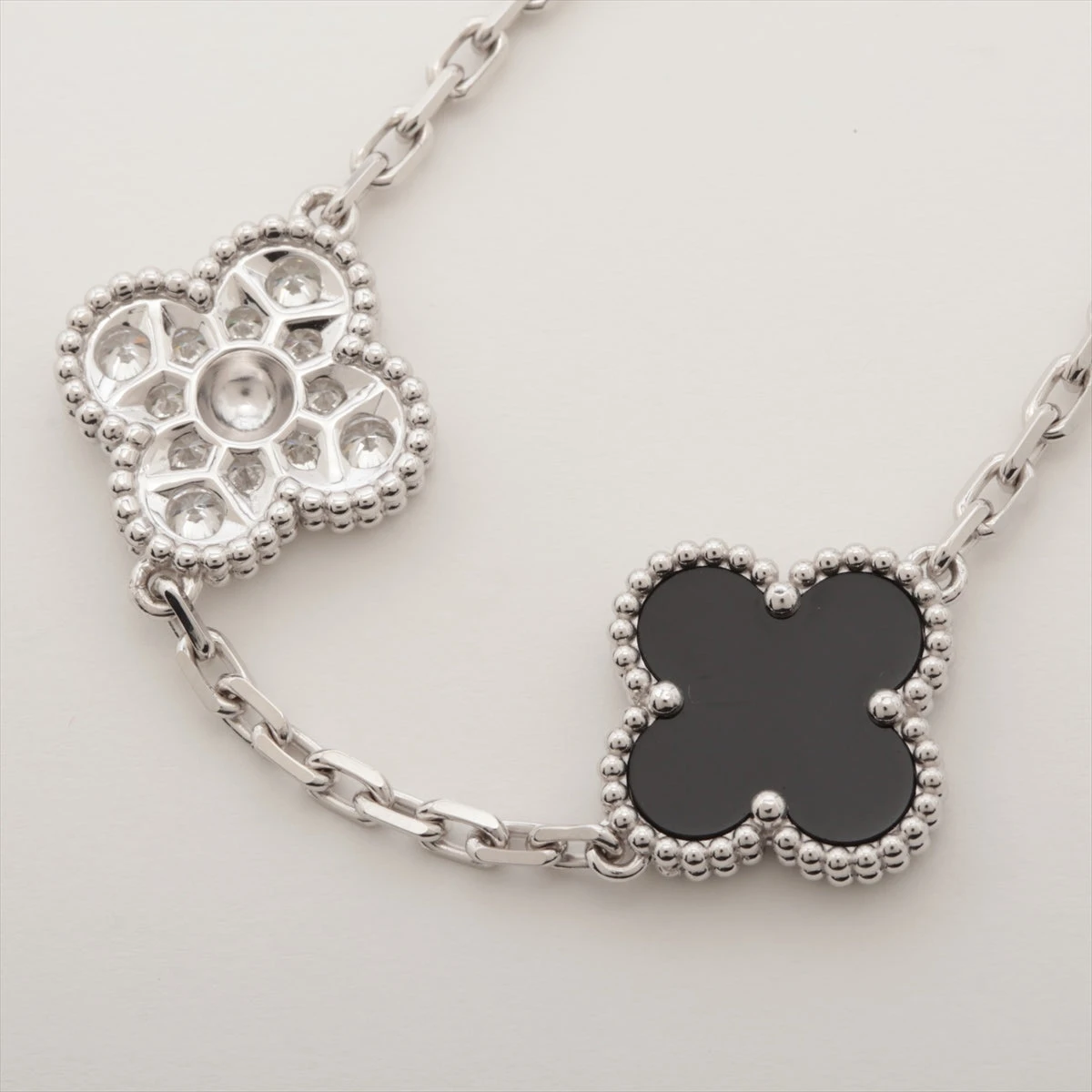 ヴァンクリーフ&アーペル ヴィンテージアルハンブラ 5P オニキス