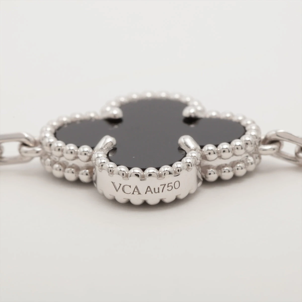 ヴァンクリーフ&アーペル ヴィンテージアルハンブラ 5P オニキス