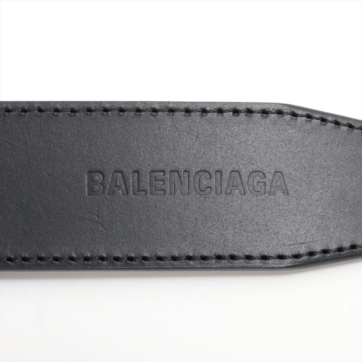 BALENCIAGA ブラック ベルト Bロゴ バレンシアガ Bロゴ ベルト 100 レザー ブラック 771935 BB