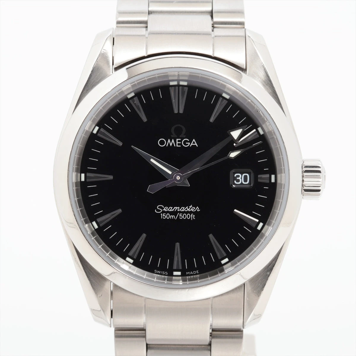 オメガ シーマスターアクアテラ 2517.50 SS QZ 黒文字盤 A3277212  