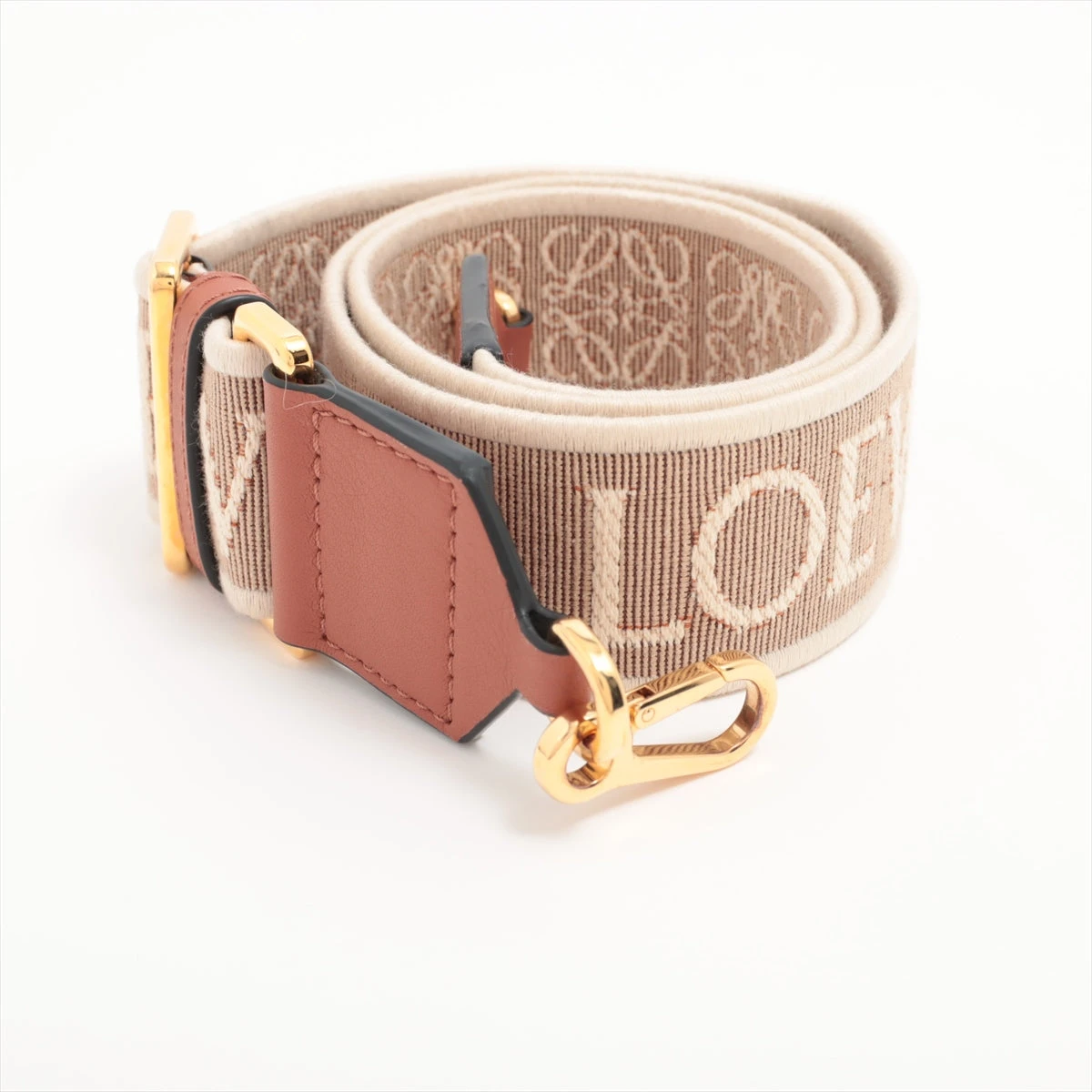 LOEWE ショルダーストラップ キャンバス レザー