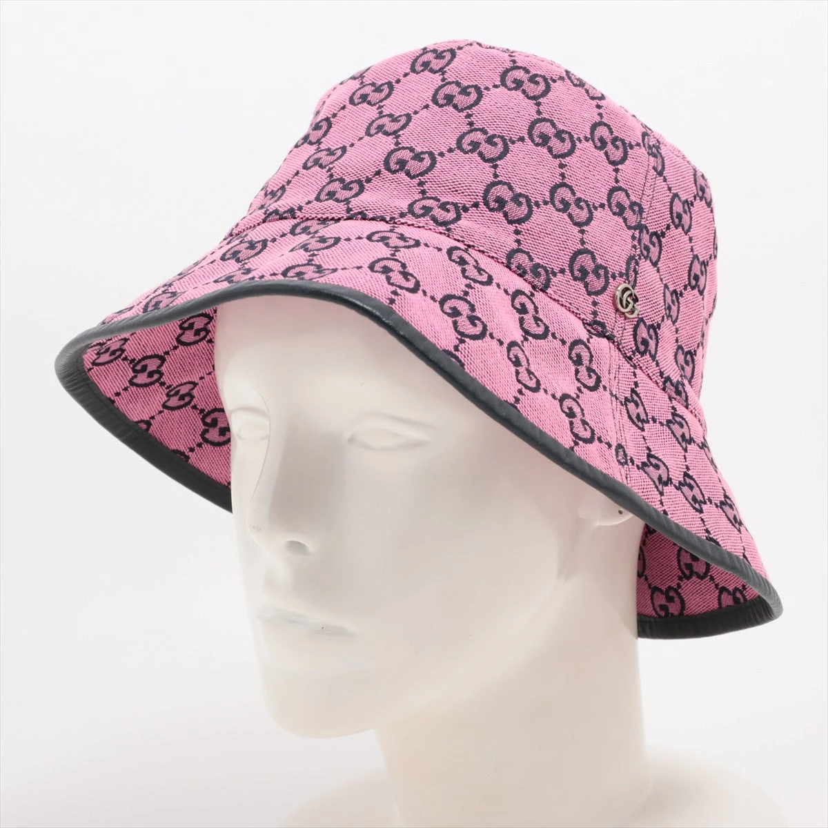 GUCCI GGロゴ バケットハット ピンク
