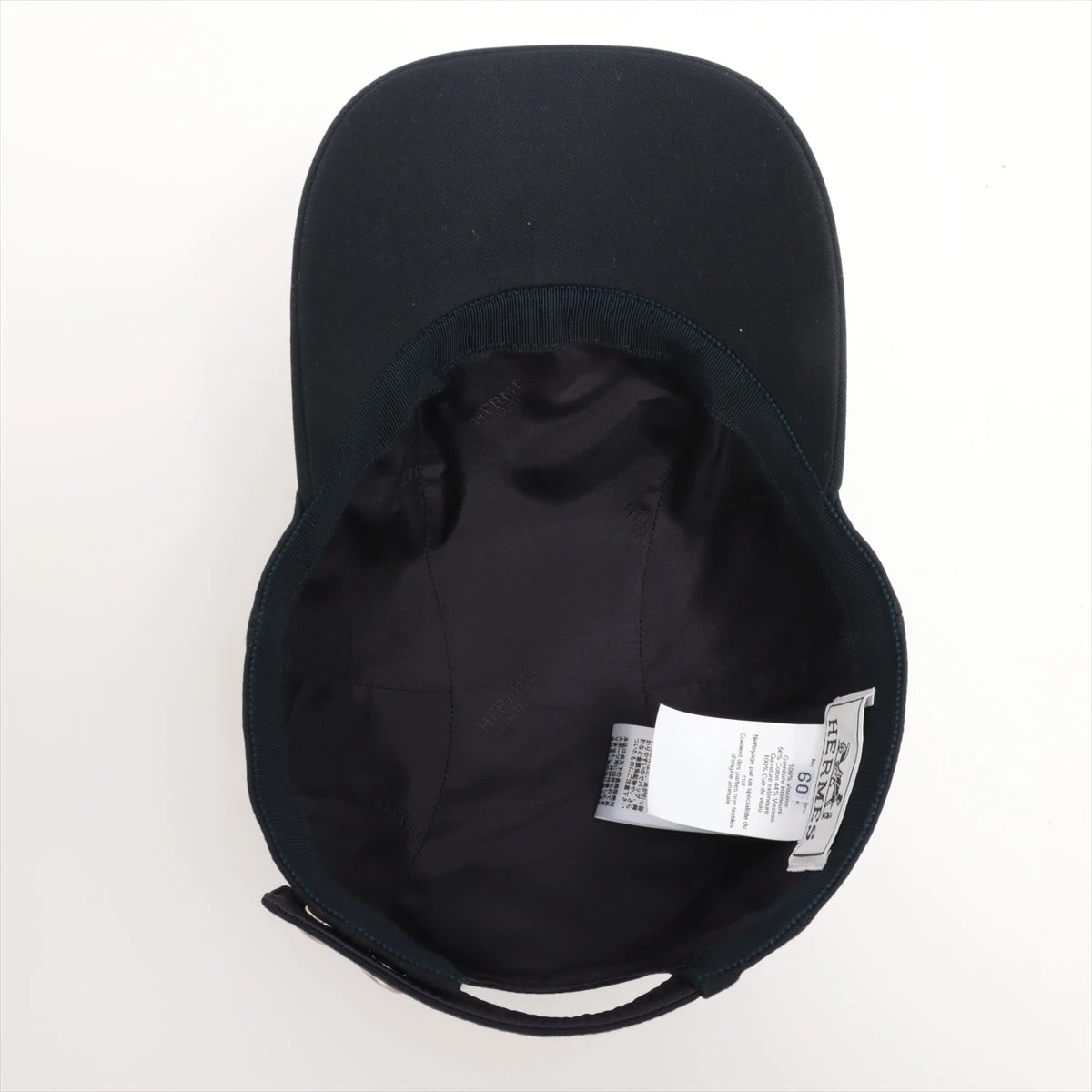 エルメス セリエ キャップ 60 コットン ネイビー A3277337｜中古