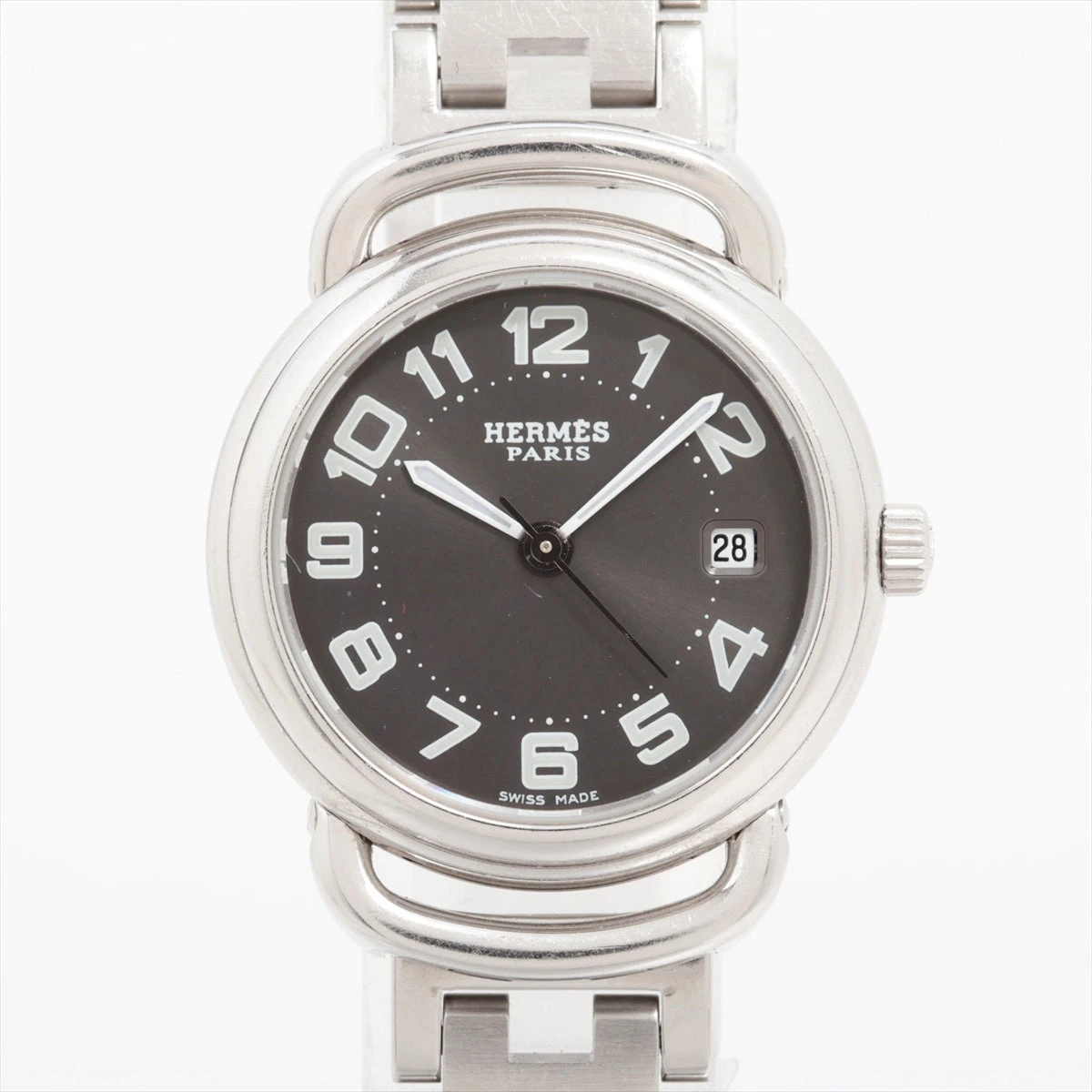 エルメス プルマン PU2.210 SS QZ グレー文字盤 A3271577｜中古