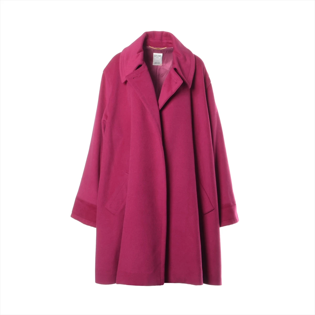 セリーヌ ウール×カシミヤ コート 44 レディース パープル WZ423825