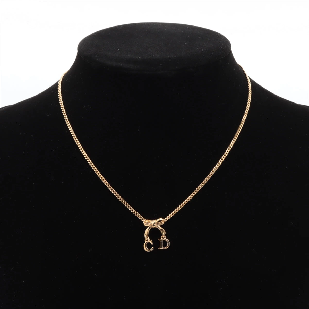 ディオール CDリボン ネックレス GP ゴールド WZ423743｜中古ブランド