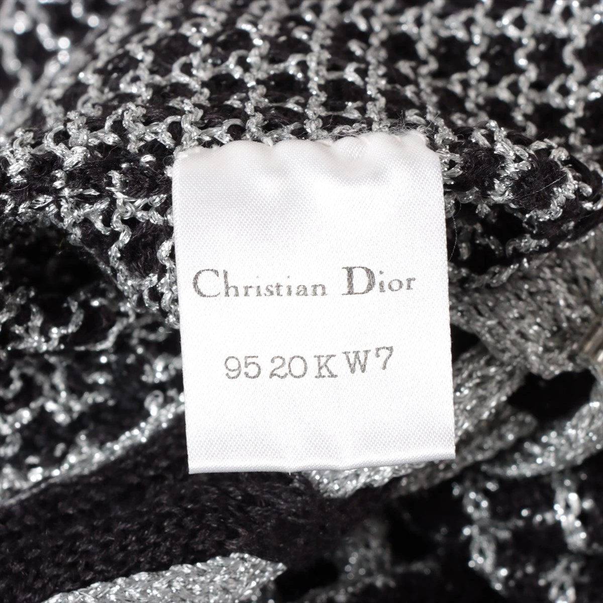 【美品】クリスチャンディオール　プレタポルテ　カーディガン　ブラック Christian Dior クリスチャンディオール ハンドバッグ レディ