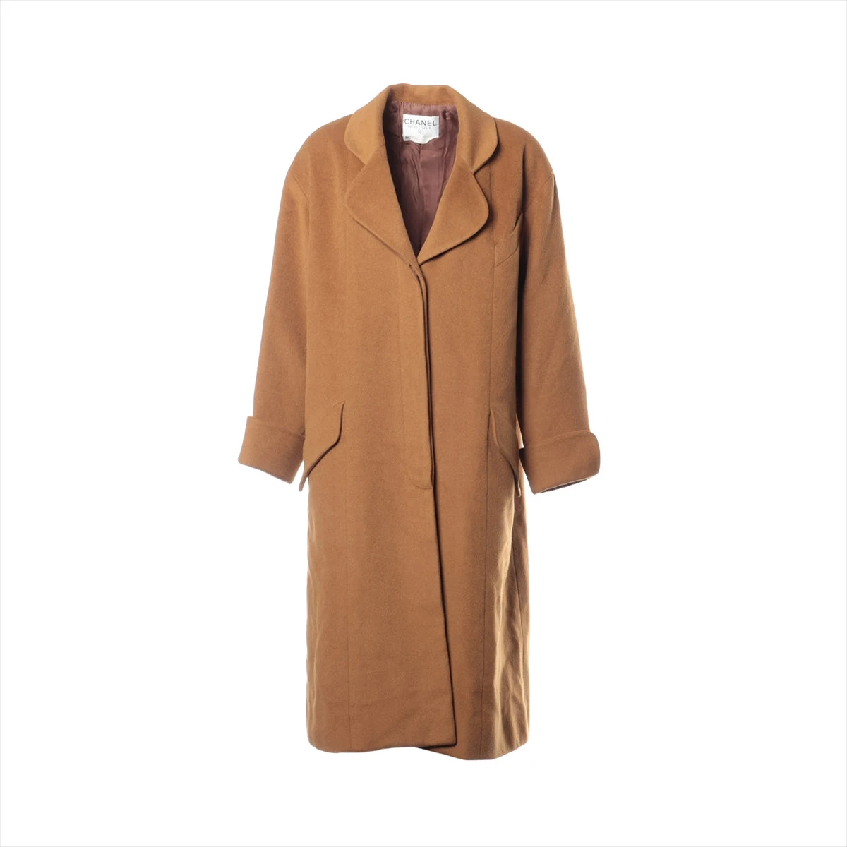 シャネル ココボタン 素材不明 コート 34 レディース ブラウン 品質  