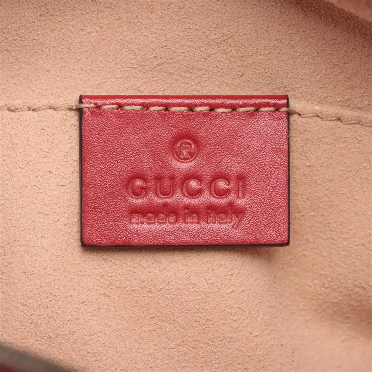 グッチ GGマーモント レザー ウエストポーチ レッド 476434 WZ423367