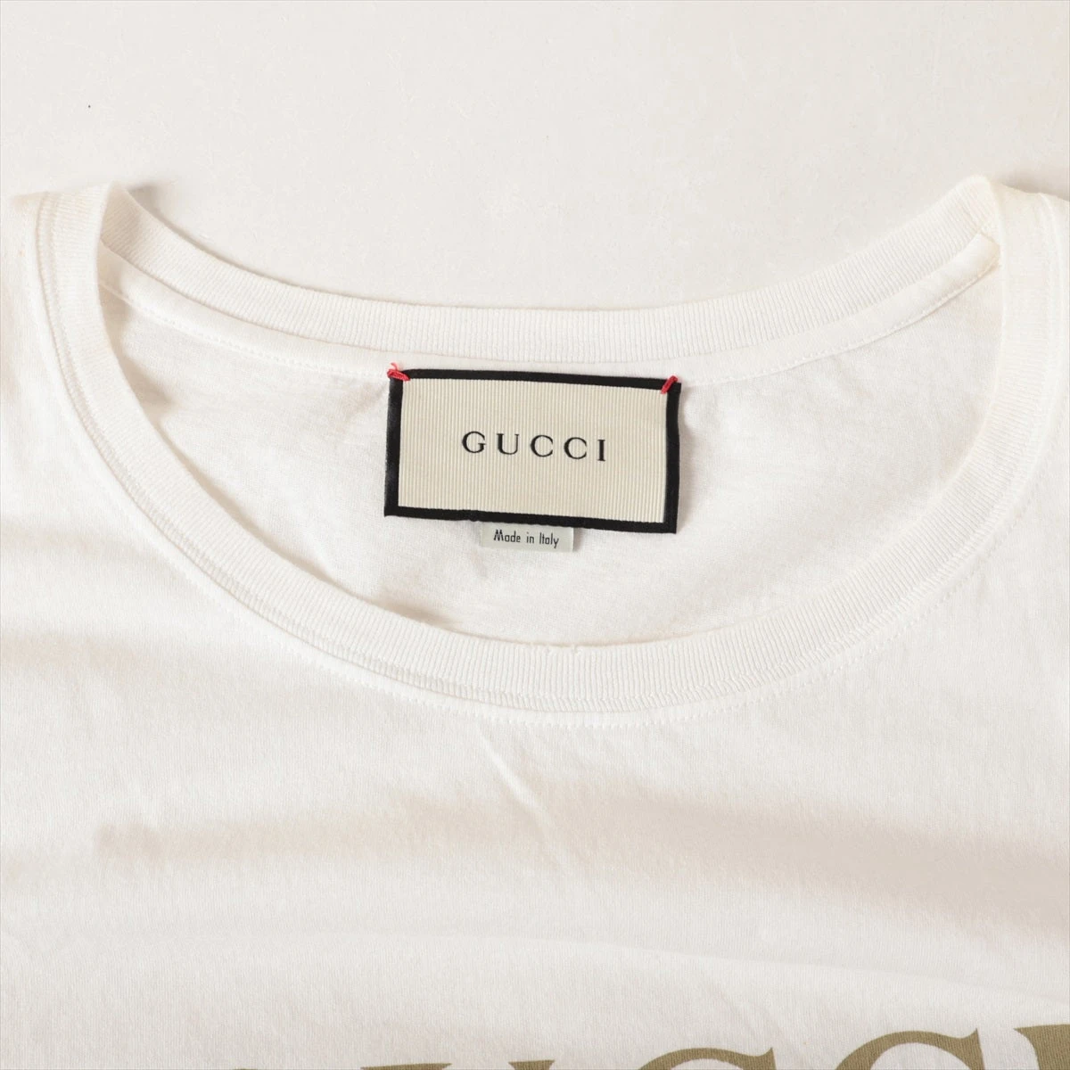 グッチ コットン Tシャツ M メンズ ホワイト 440103 A3237064｜中古 