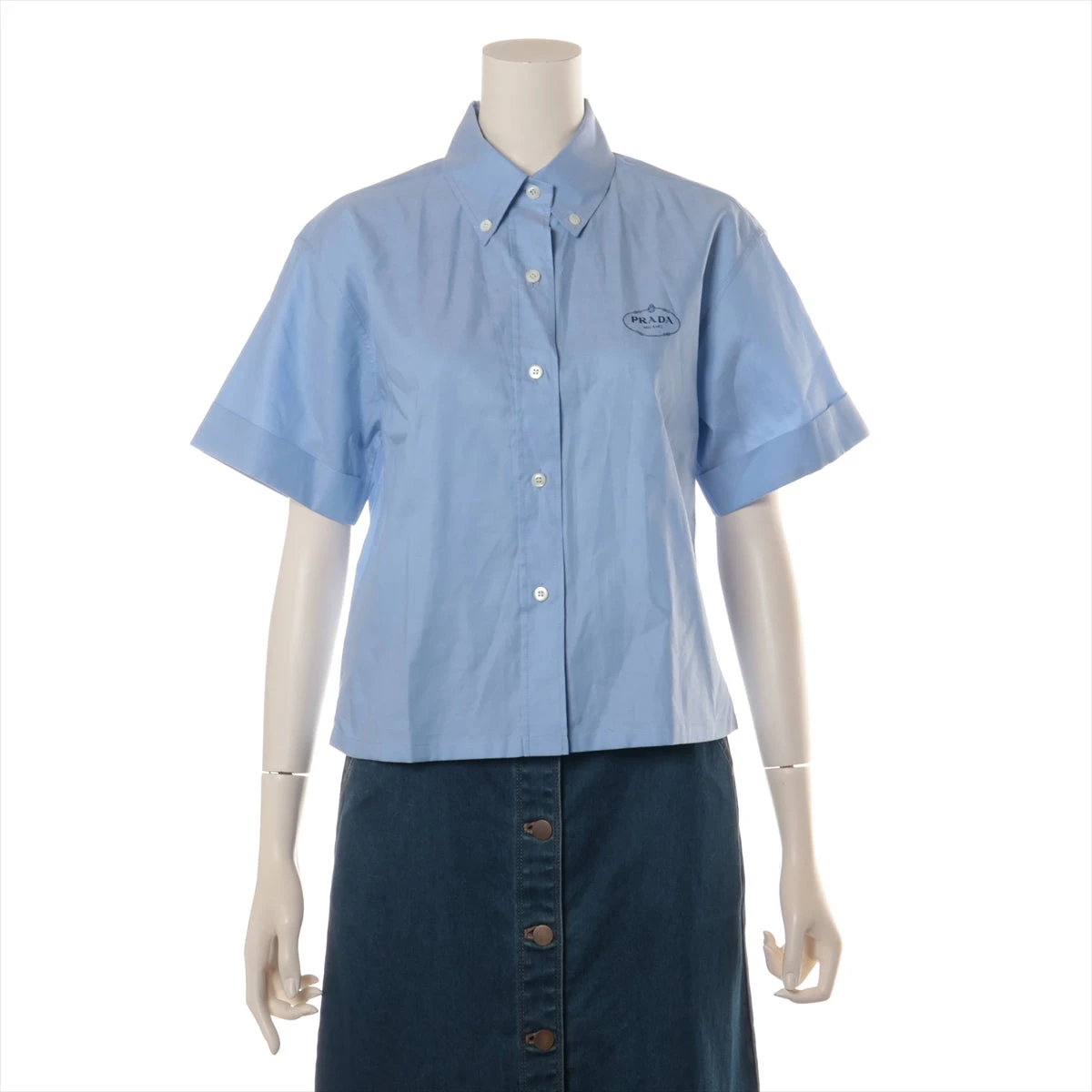 PRADA(P459GR)クロップド丈シャツ PRADA(P459GR)クロップド丈シャツ