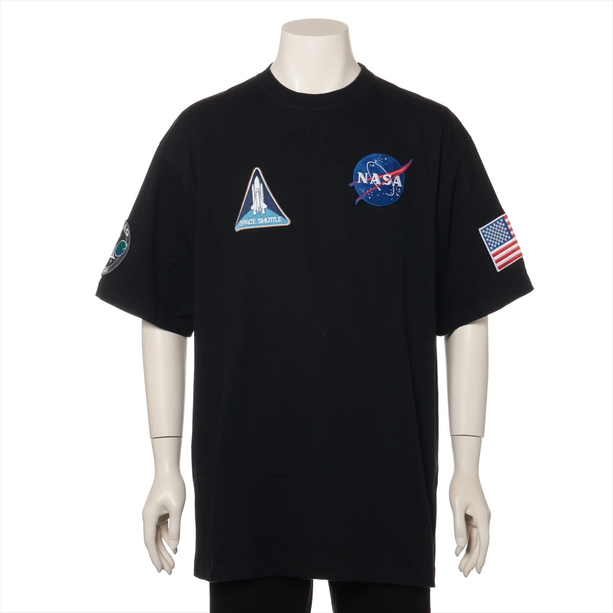 バレンシアガ 21年 コットン Tシャツ XS メンズ ブラック 651795