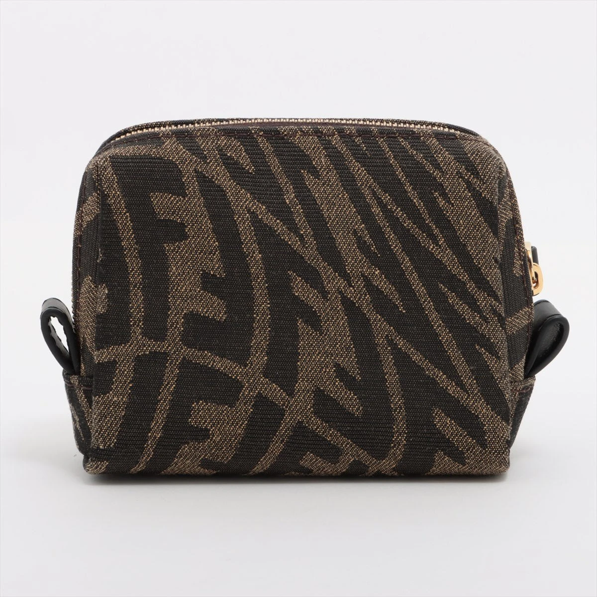ア*キ様 Fendi ベージュキャンバス ポーチ フェンディFendiズッキーノ柄ベージュPVCコーティングキャンバス