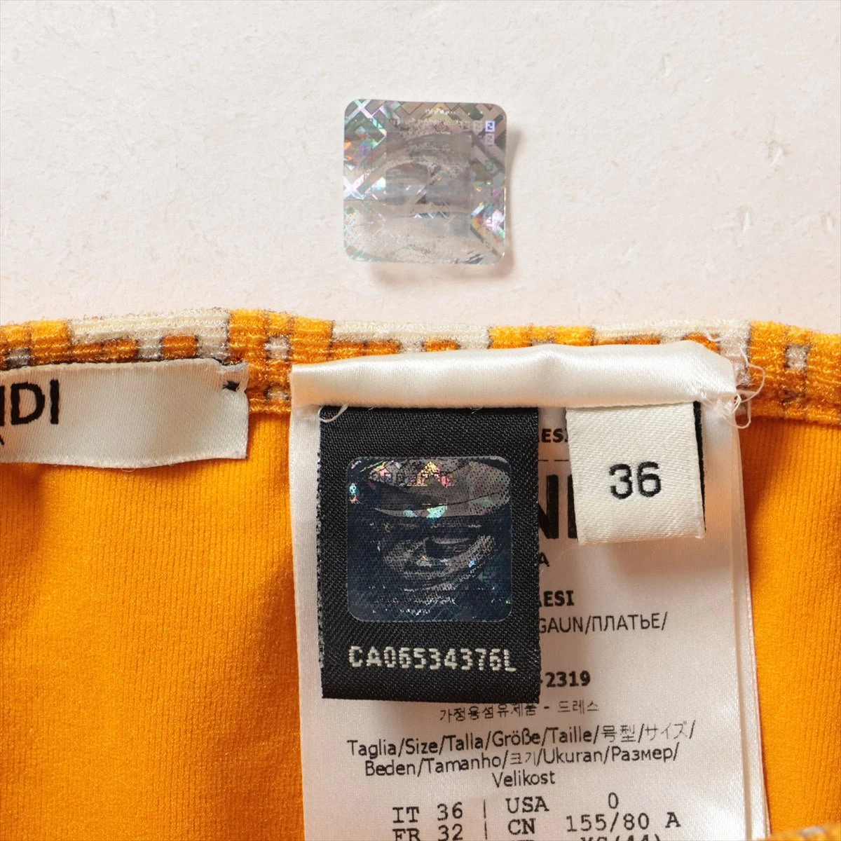 フェンディ ズッカ 20年 ナイロン×ポリウレタン 水着 36 レディース