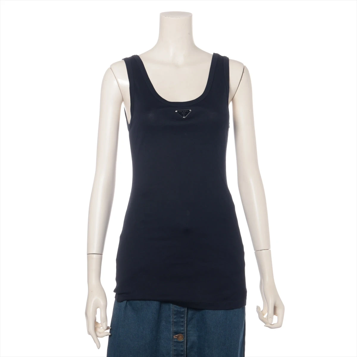 プラダ トライアングルロゴ コットントップ PRADA - 美品 プラダ PRADA Tシャツ 2021年 カットソー