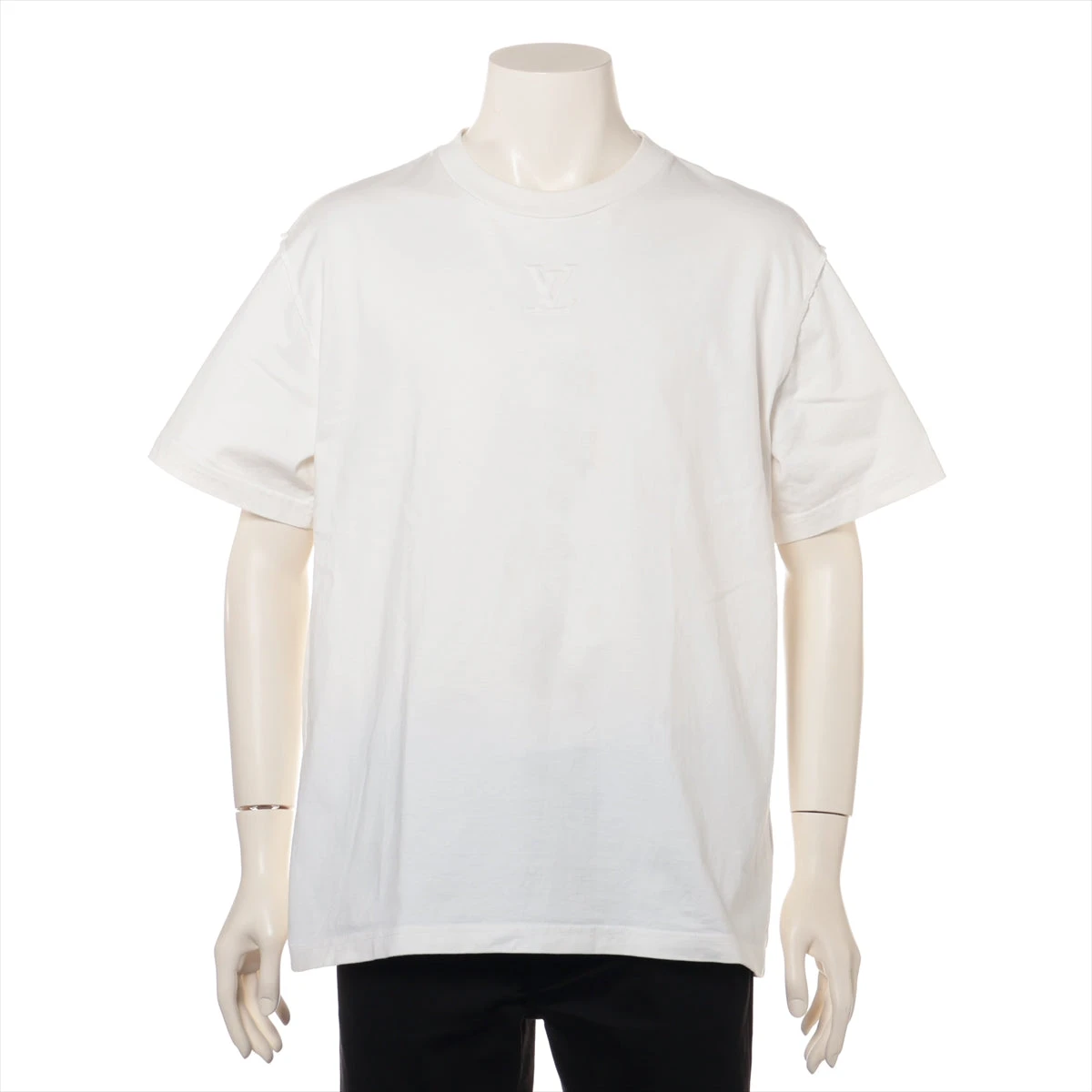 ヴィトン モノグラム 23SS コットン Tシャツ M メンズ ホワイト RM231Q 