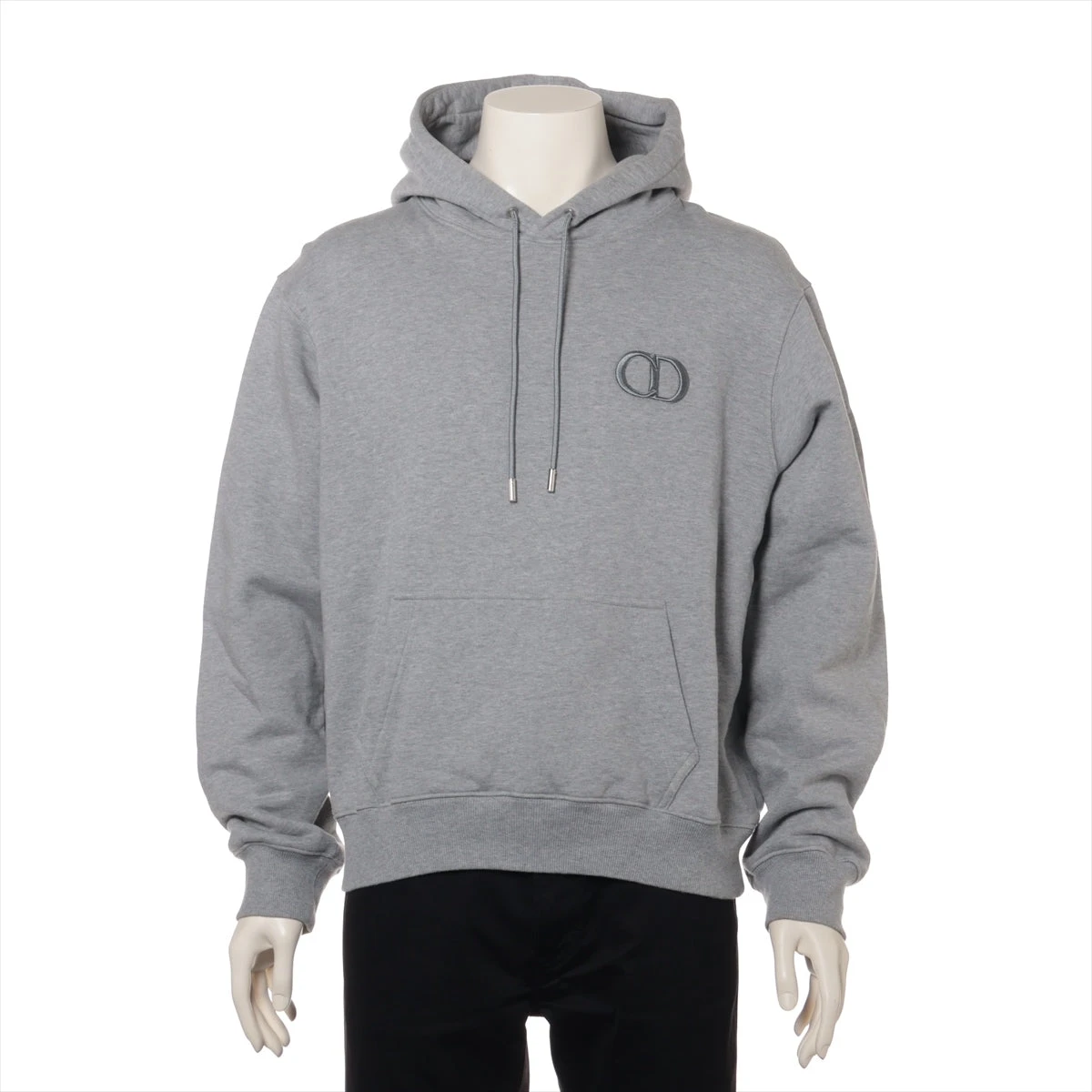 ディオール コットン パーカー L メンズ グレー 113J698A0531 A3264179  